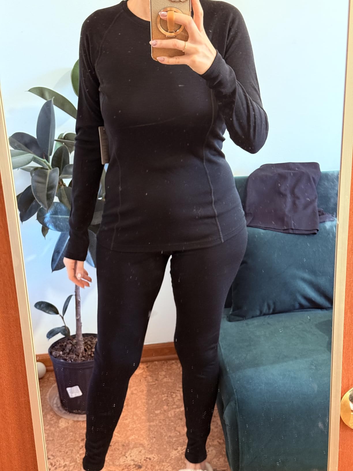 100% Merino Wool Base Layer Women 250gsm Midweight Thermal Set customer photo 2