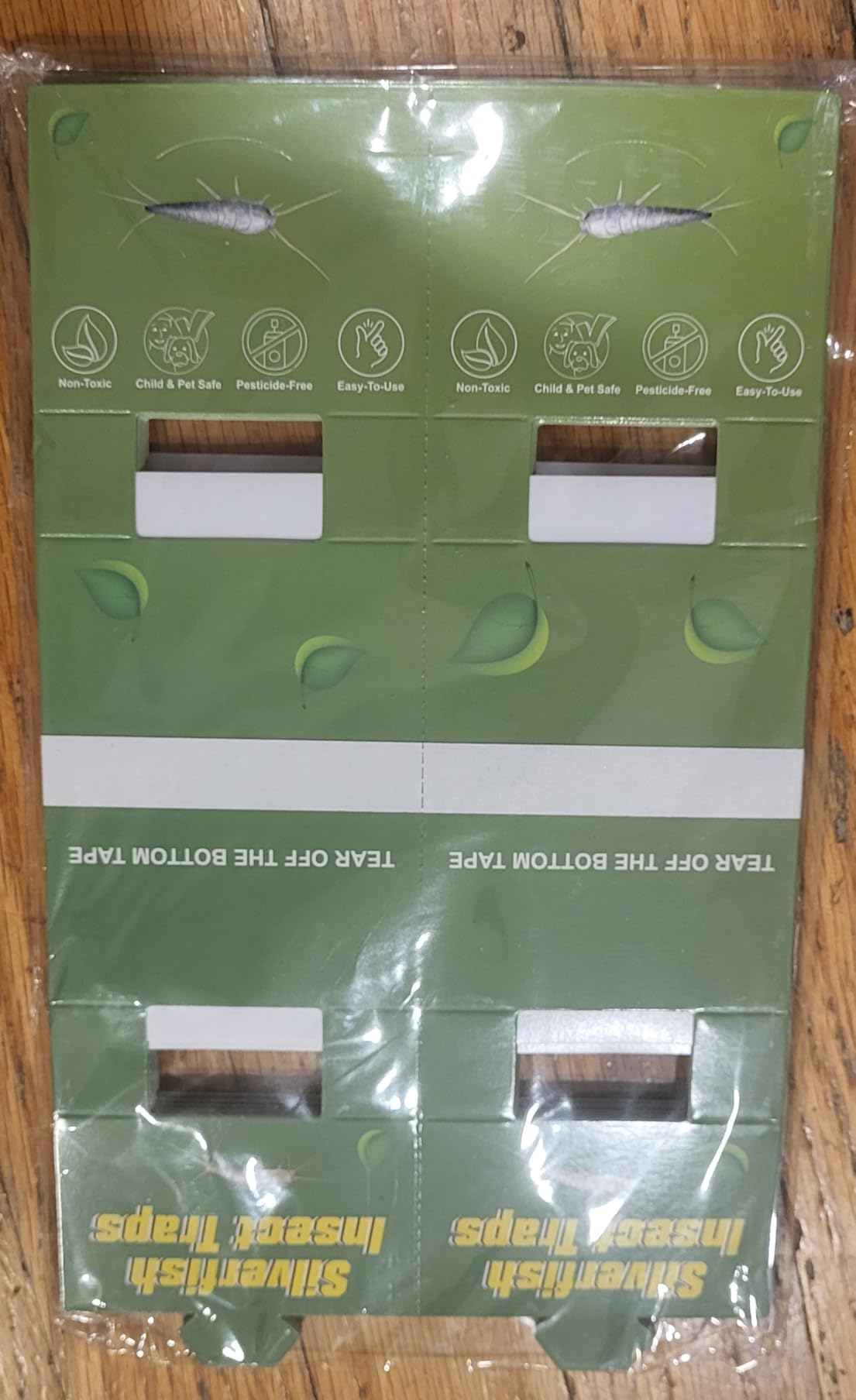 24 Traps Silverfish Trap, 12 Sheets Silverfish Killer Indoor, Non-Toxic Insect Trap with Dual-Color & Pattern Lure for Crawling Insect, Safe for Kids & Pet, Use as 24 Small or 12 Large Detachable Traps customer photo 2