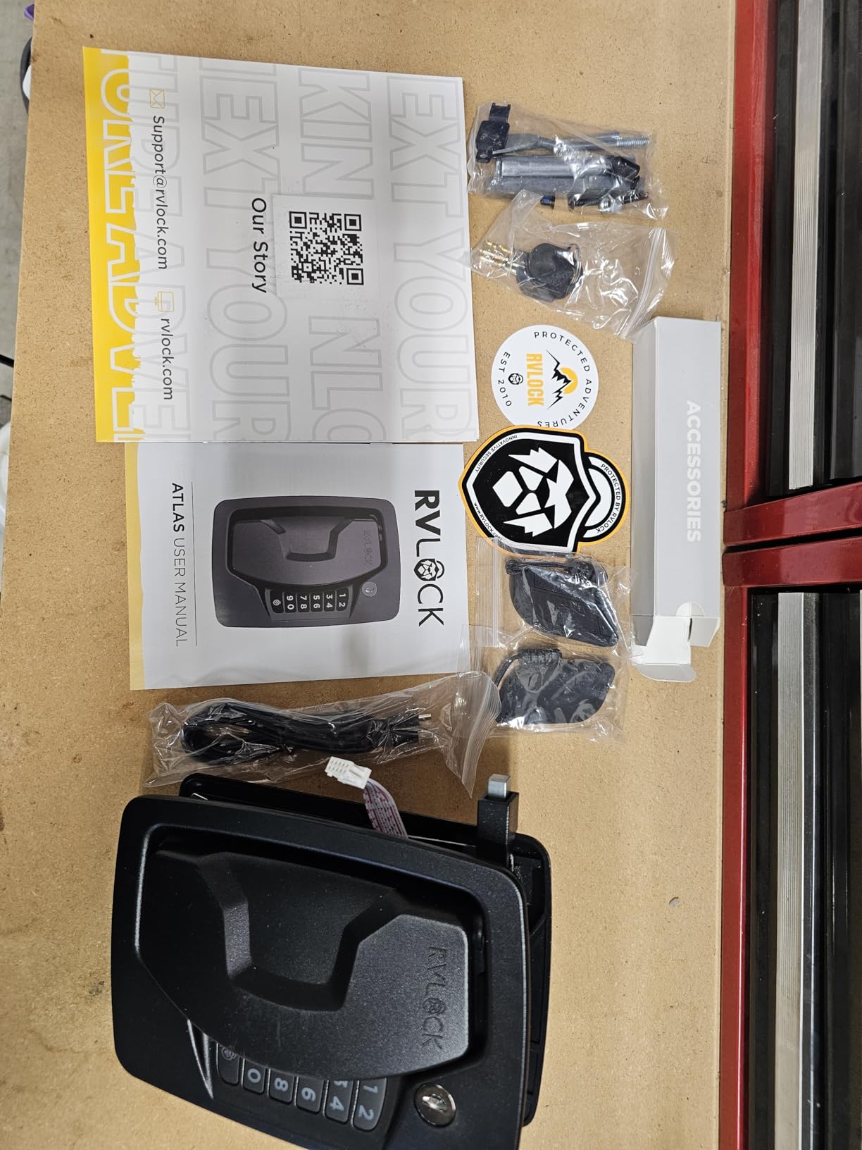 RVLock Atlas RV Door Lock for Class A/C Motorhome, Anti-Lockout Charge Port customer photo 1
