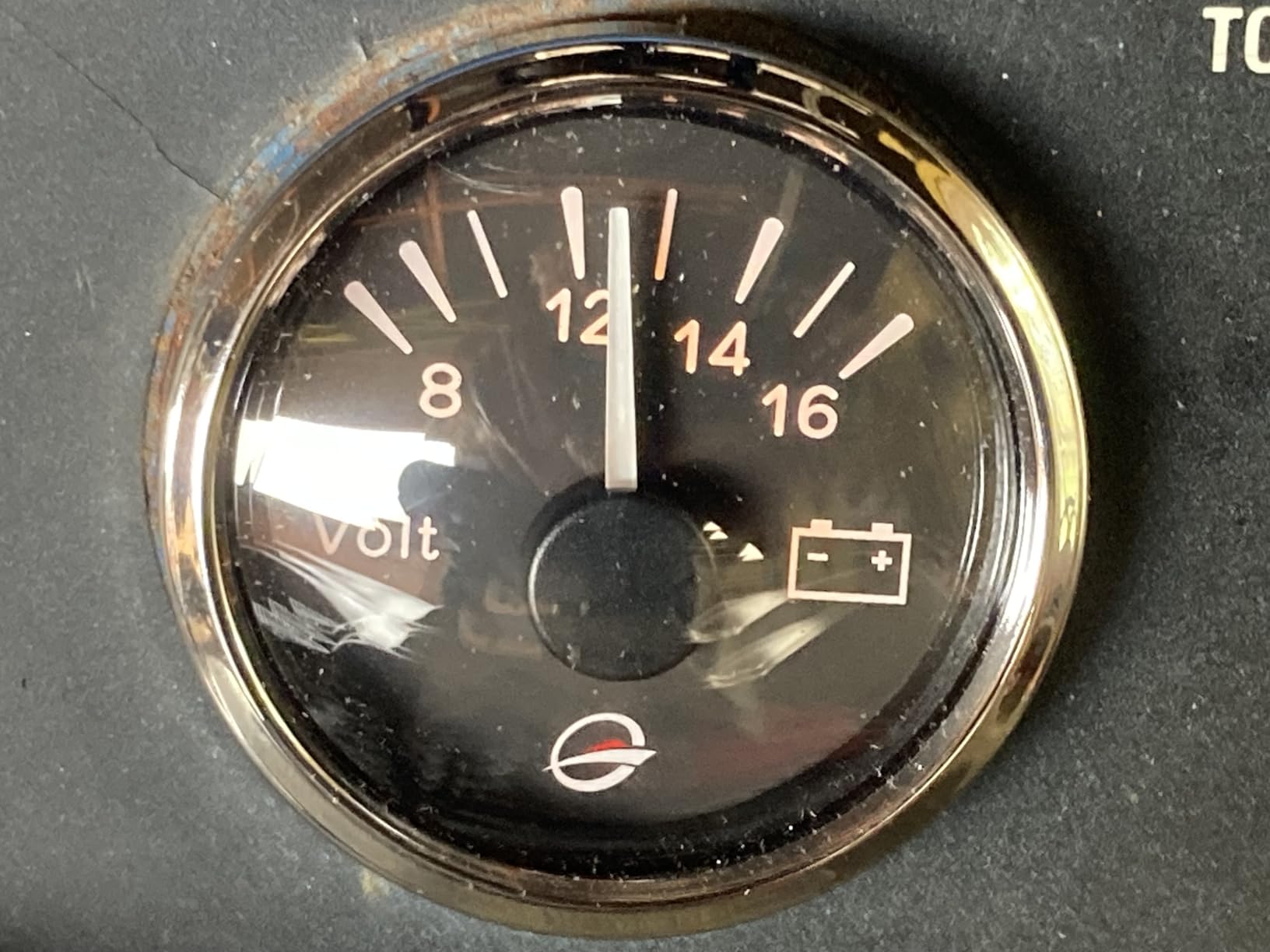 THALASSA 52mm Boat Voltmeter Gauge - Sea V Series 8-16V DC, IP67 Waterproof, Red Display for 12V Negative Ground Systems in Marine, RV, Powersports customer photo 1