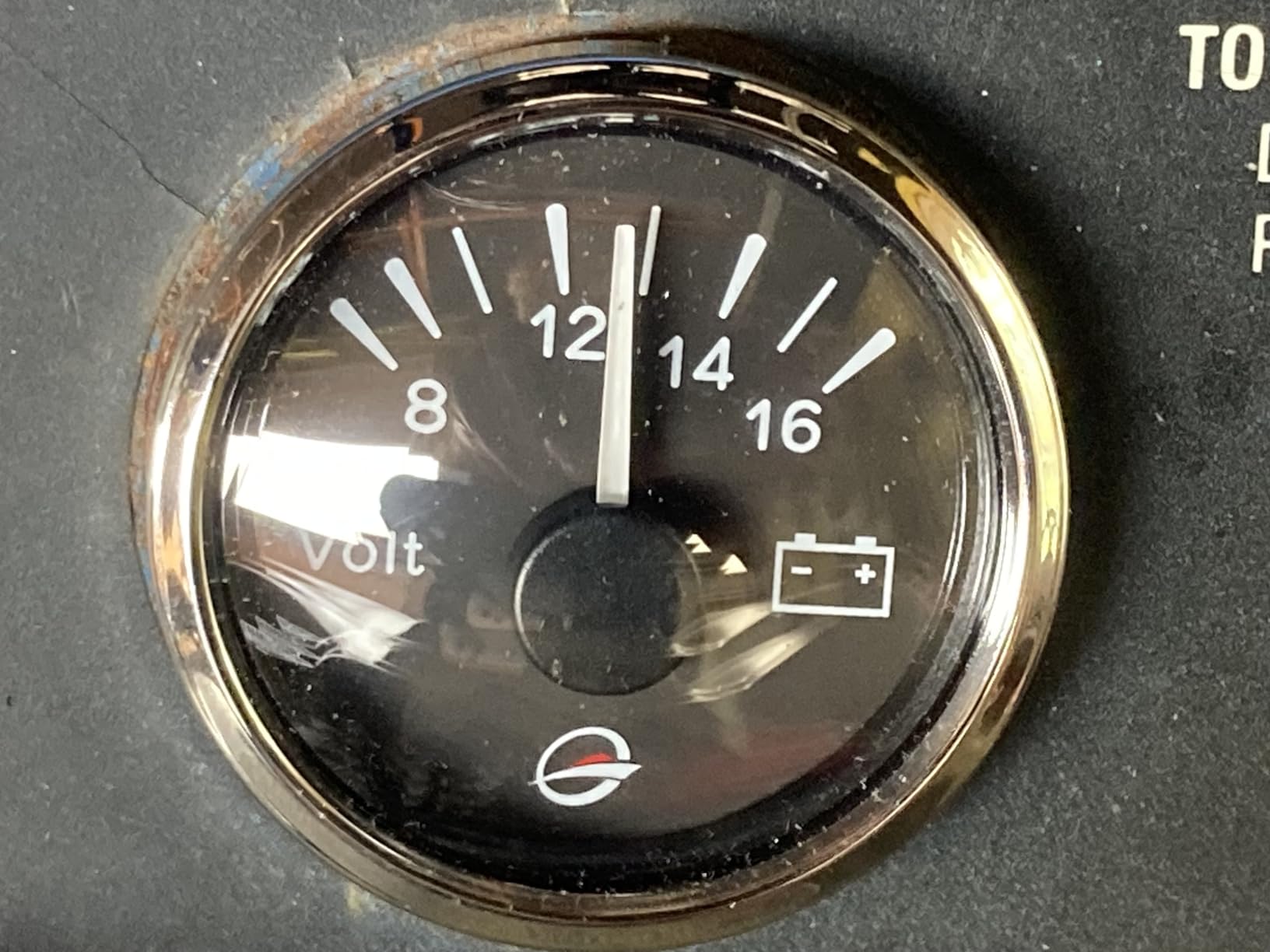 THALASSA 52mm Boat Voltmeter Gauge - Sea V Series 8-16V DC, IP67 Waterproof, Red Display for 12V Negative Ground Systems in Marine, RV, Powersports customer photo 2