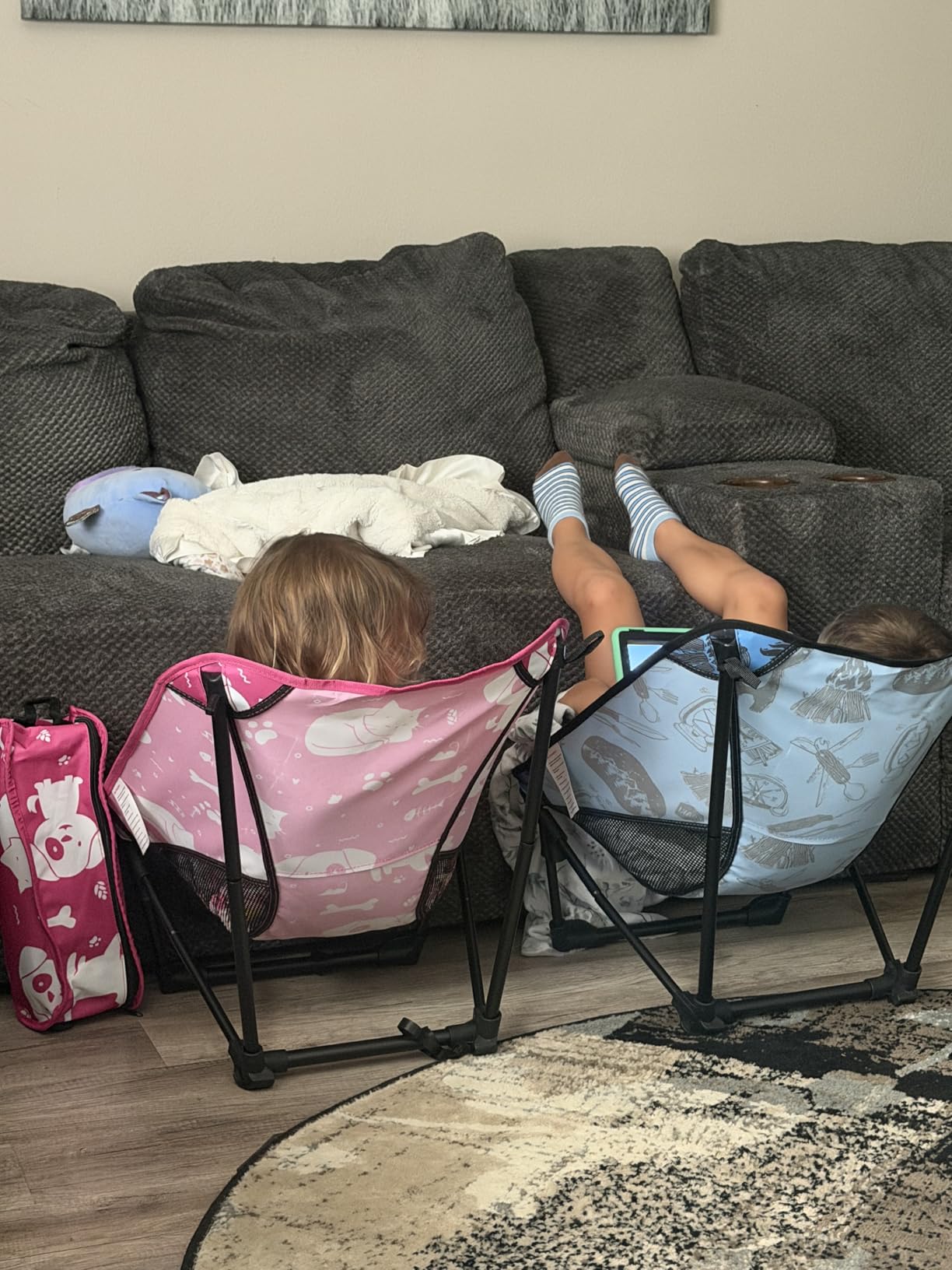 Youth and Kids Camping Chair | Ultra Lightweight, Foldable and Heavy Duty | Ideal Indoor/Outdoor Kid Chair for Camping, Beach, Sports and Lawn customer photo 2