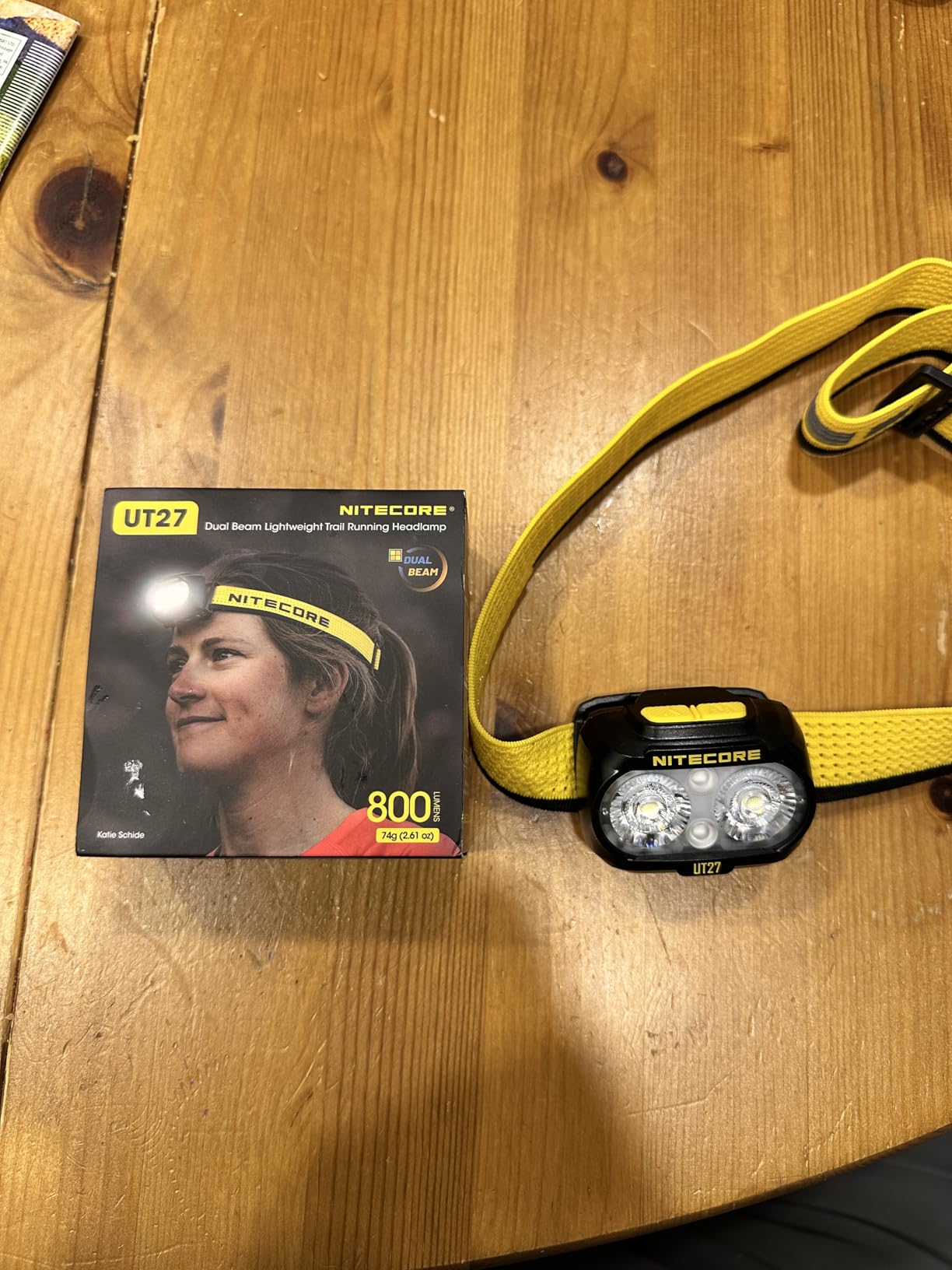 Nitecore UT27 MCT Pro 800 Lumen Running Headlamp USB-C Rechargeable Dual Power with 3 Color Temperatures Red Light Lightweight Trail Hiking Camping Sticker (Black) customer photo 2