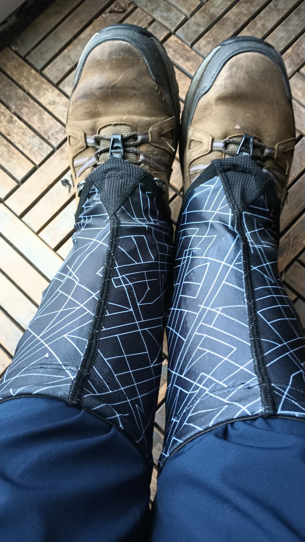 Frelaxy Ultralight Trail Gaiters, Low Shoe Gaiters for Hiking and Running | Breathable fabric, Wear-resistant design, Hypalon underfoot strap, Blocks rocks, mud, dust, Secure fit customer photo 1