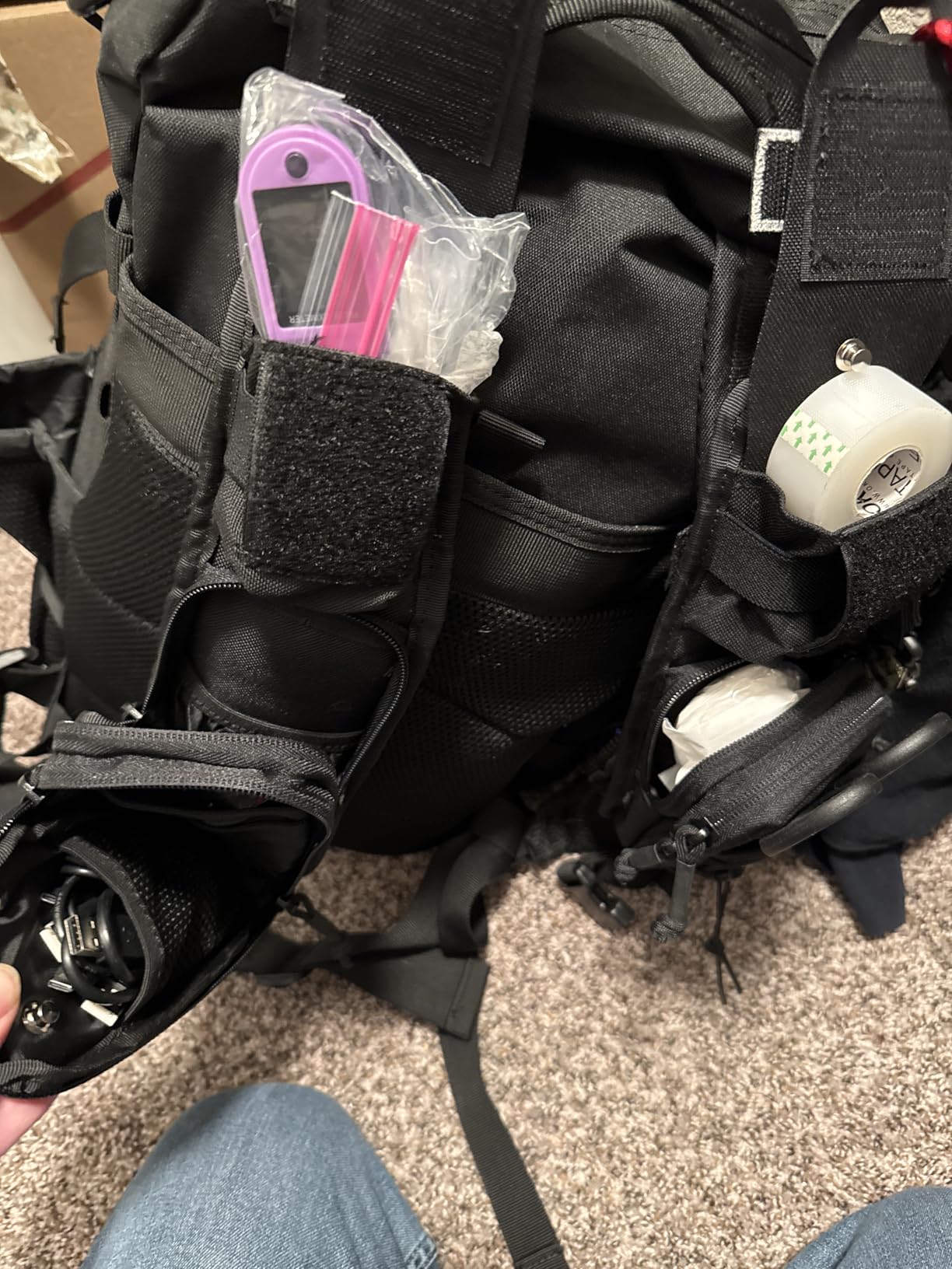 WYNEX Molle Backpack Accessories Pouch of Curve Design Version, Tactical Backpack Strap Pouch Hiking Backpack Attachment Pack customer photo 1