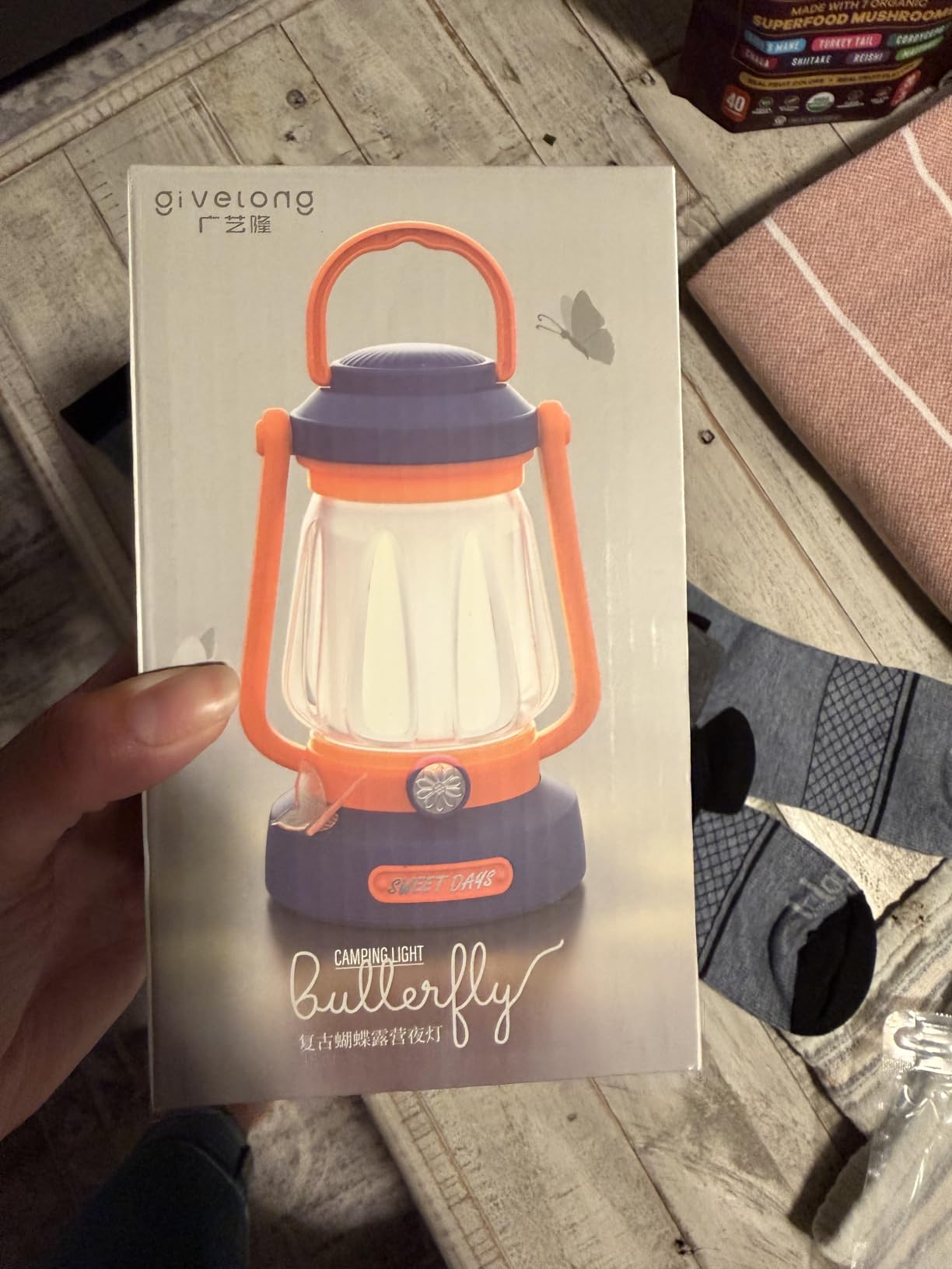 Kids Lantern with 4 Color Dimmable & 1200mAh USB-C, Butterfly Night Lights for Bedroom, Indoor Outdoor Adventures & Emergency Use Toddler Flashlight, Power Outages Camping Essentials for Kids (Green) customer photo 1