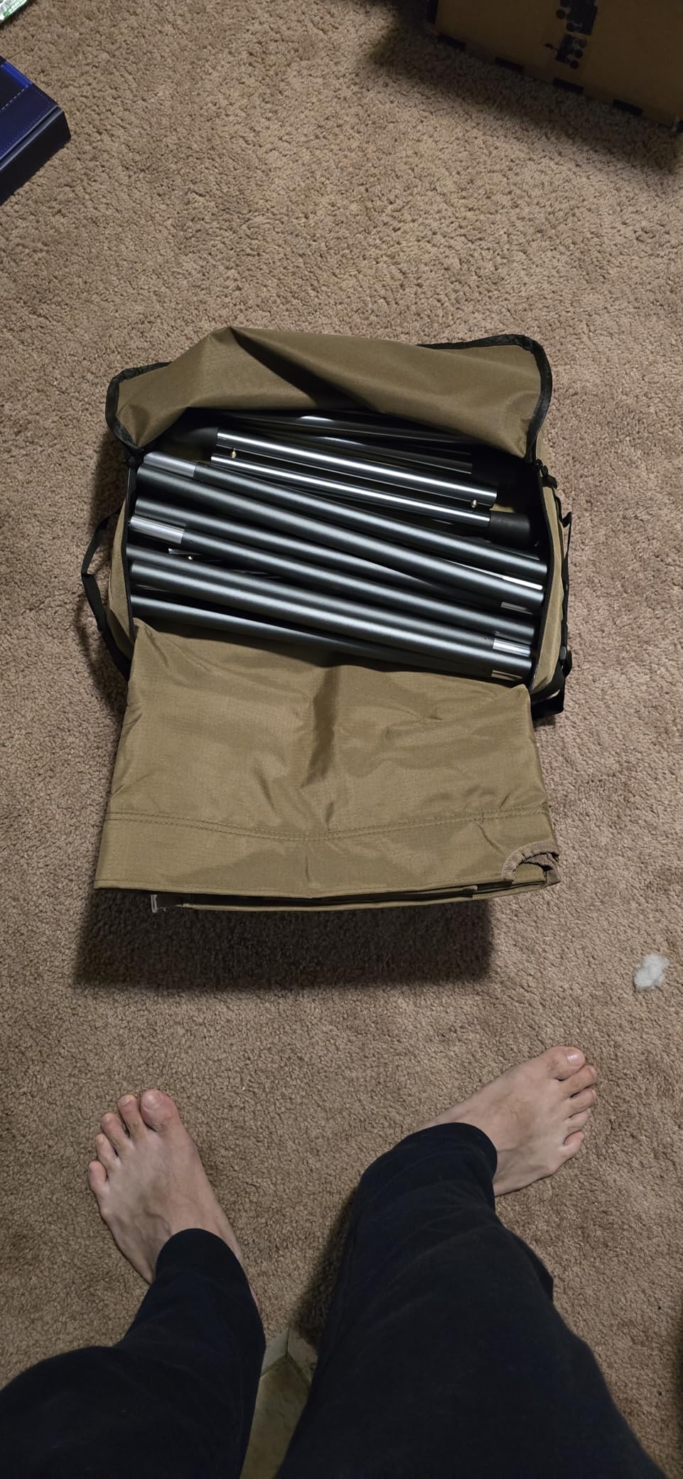 ONETIGRIS SUPRATIROS Extra Large Camping Cot, Height Adjustable Oversized Sleeping Cot with Extending Legs for Camping, Car Trips, Truck, Beach, Office Nap, Sturdy Supports Up to 400lbs (Ranger Green) customer photo 2