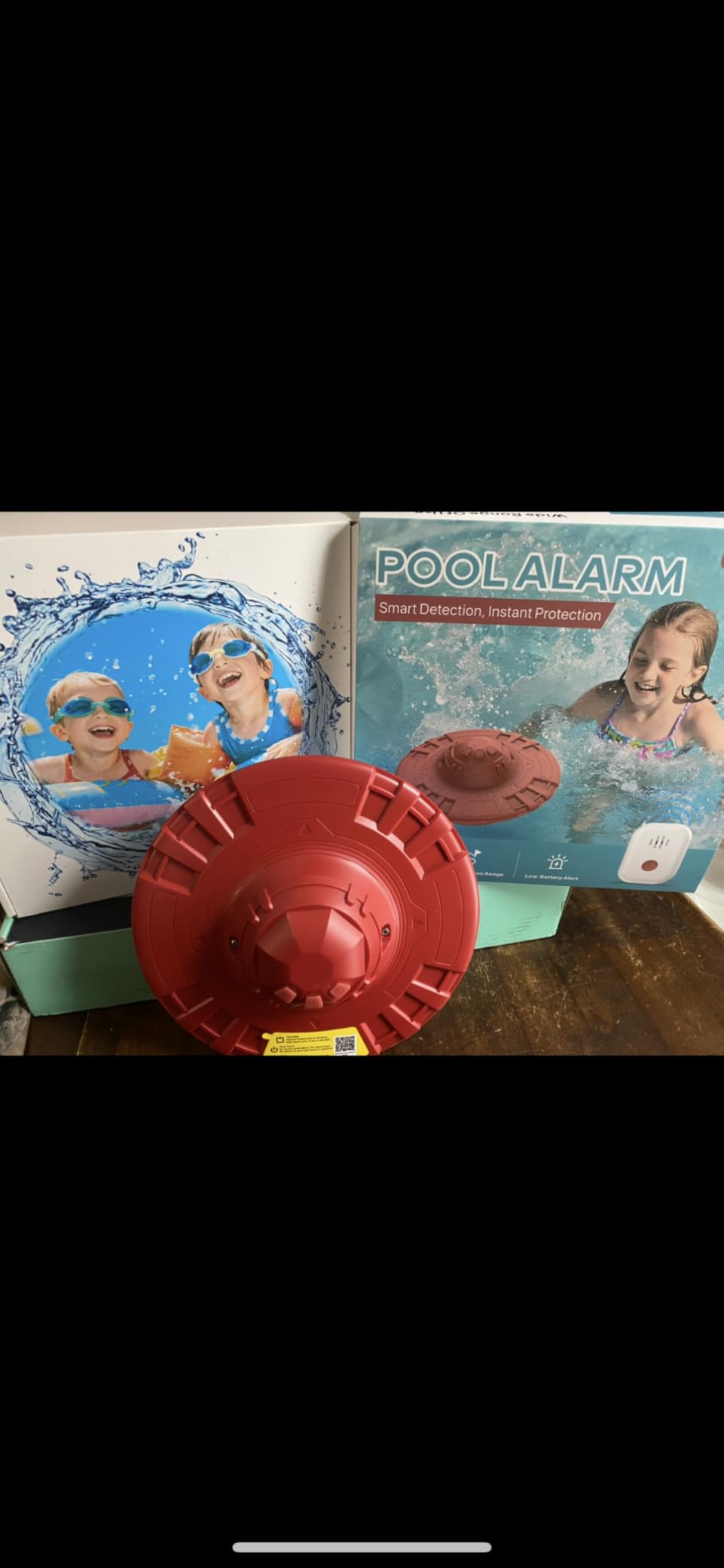 Pool Alarm for Inground & Above Ground Pools - Floating Pool Safety Alarm with 110dB Siren, Adjustable Sensitivity, Weatherproof- Covers up to 20' x 40' - Protects Kids & Pets (Blue) customer photo 2