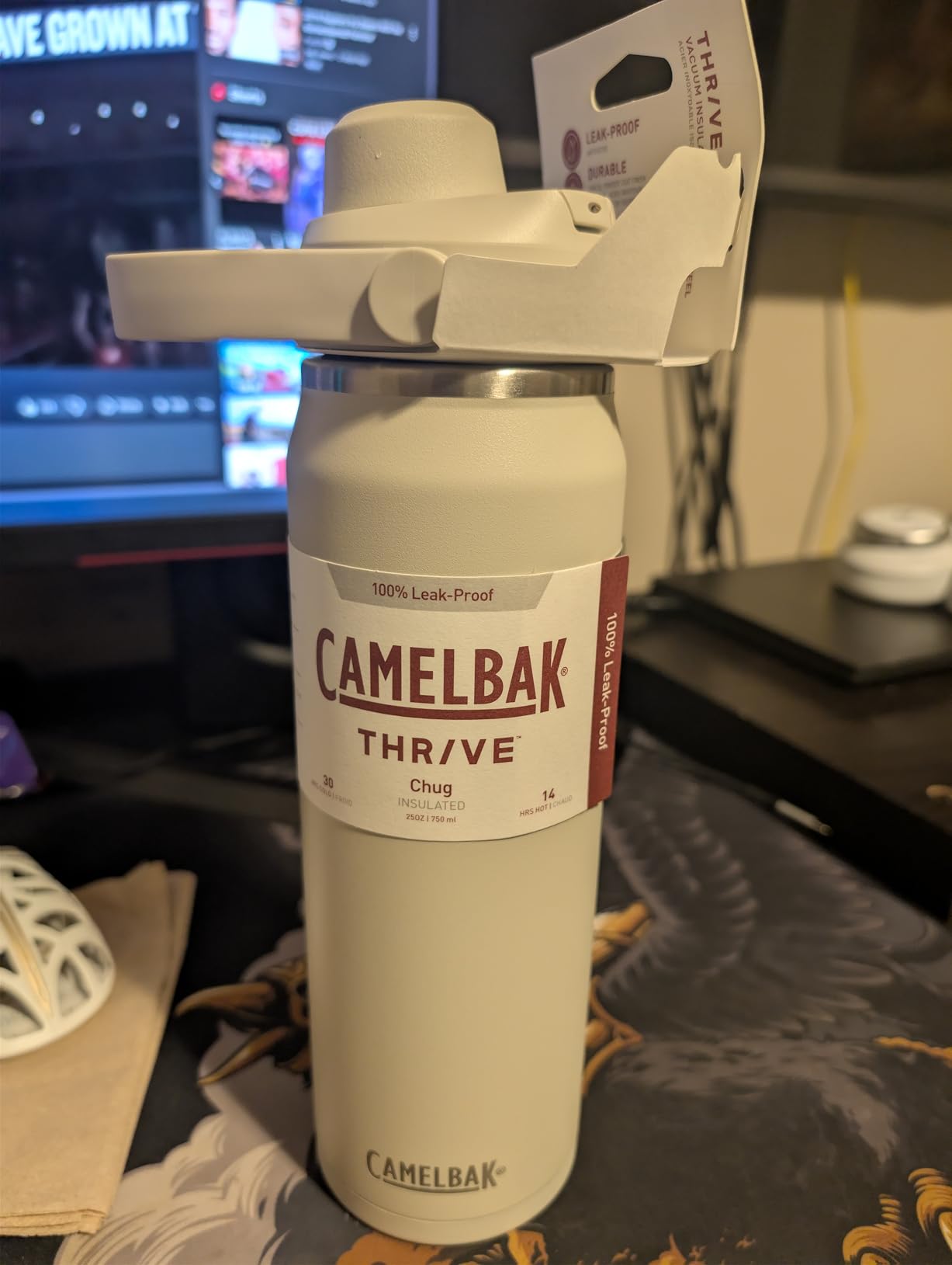 CamelBak Thrive Chug Stainless Steel Water Bottle 20oz, Stainless customer photo 2