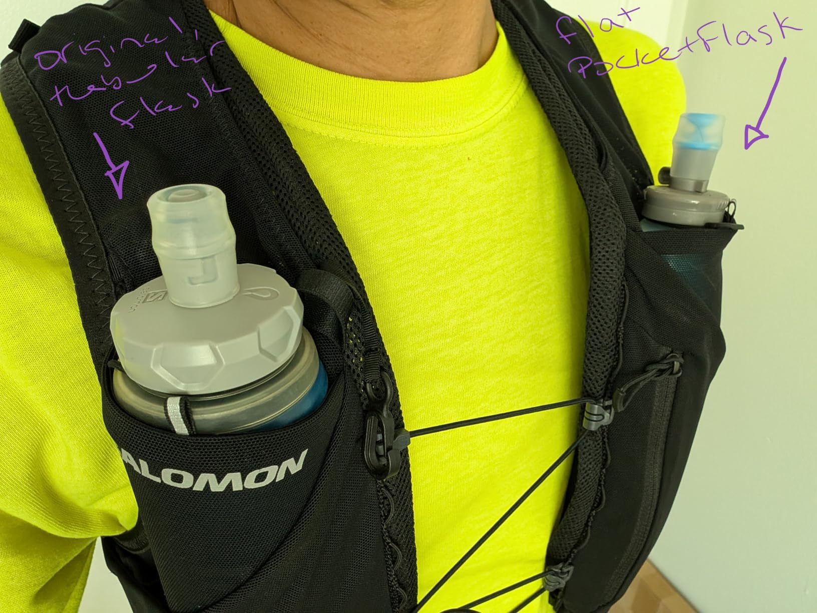 HydraPak PocketFlask Compressible, Low Profile Soft Flask 2-Pack (500ml) | Hydration Vest & Pack Compatible, Locking Cap, High Flow, Fast Refills, Lightweight, Ultra Durable, Leakproof, for Running customer photo 1
