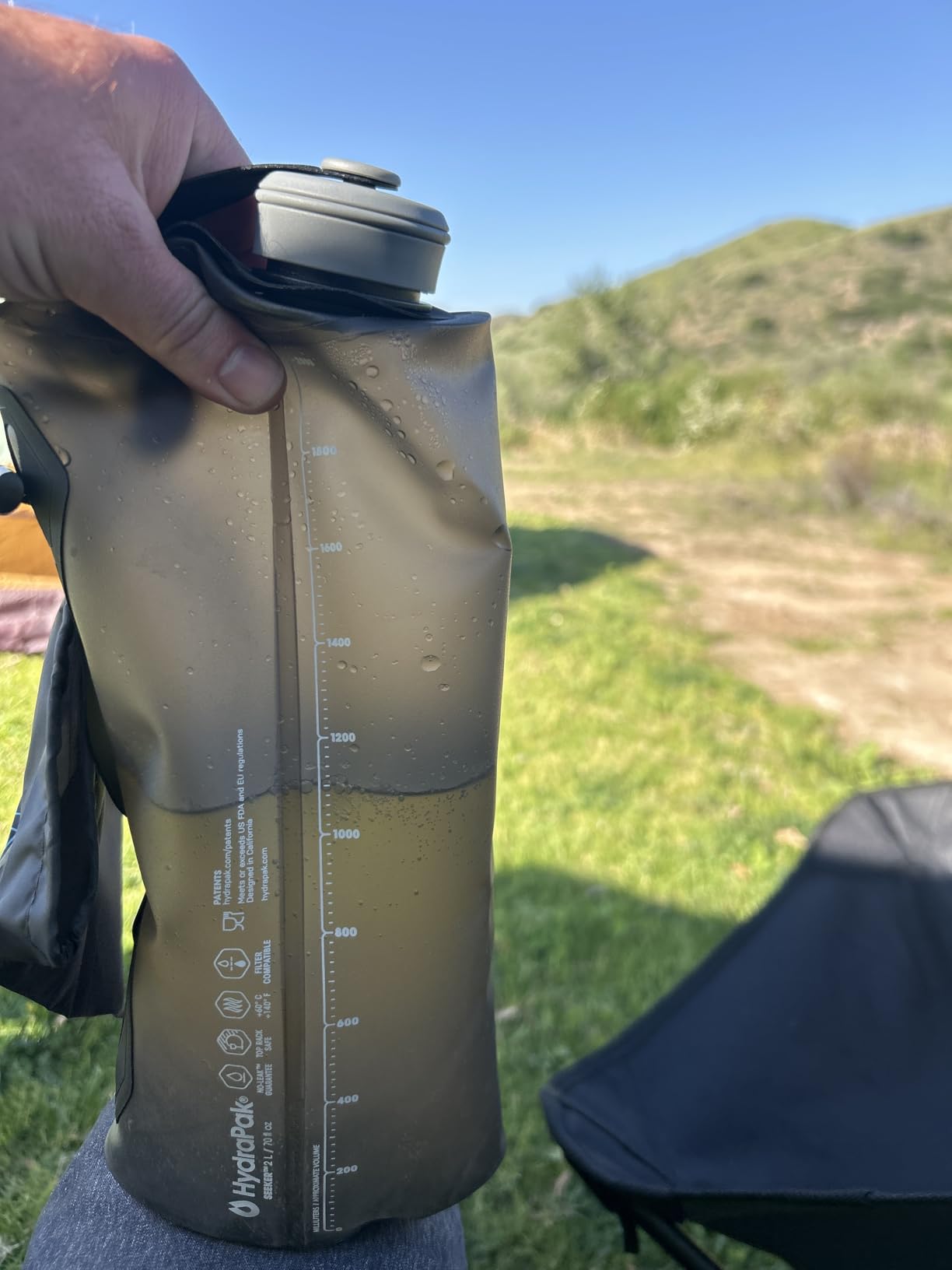 HydraPak Seeker Collapsible Camping Water Storage (4L, Sage Green) | BPA & PVC Free, Leakproof, Ultra-Light, Filter Compatible, Ultra-Durable, for Camping, Backpacking, Emergency Preparedness customer photo 2