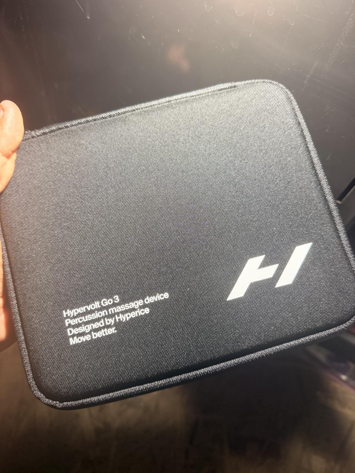 Hyperice Hypervolt Go 3 Percussion Massage Gun Lightweight with Carry Case | Muscle Recovery | Compact Power | TSA Friendly Design | Long Battery Life | Five Speed Settings | Pressure Sensor Feedback customer photo 2