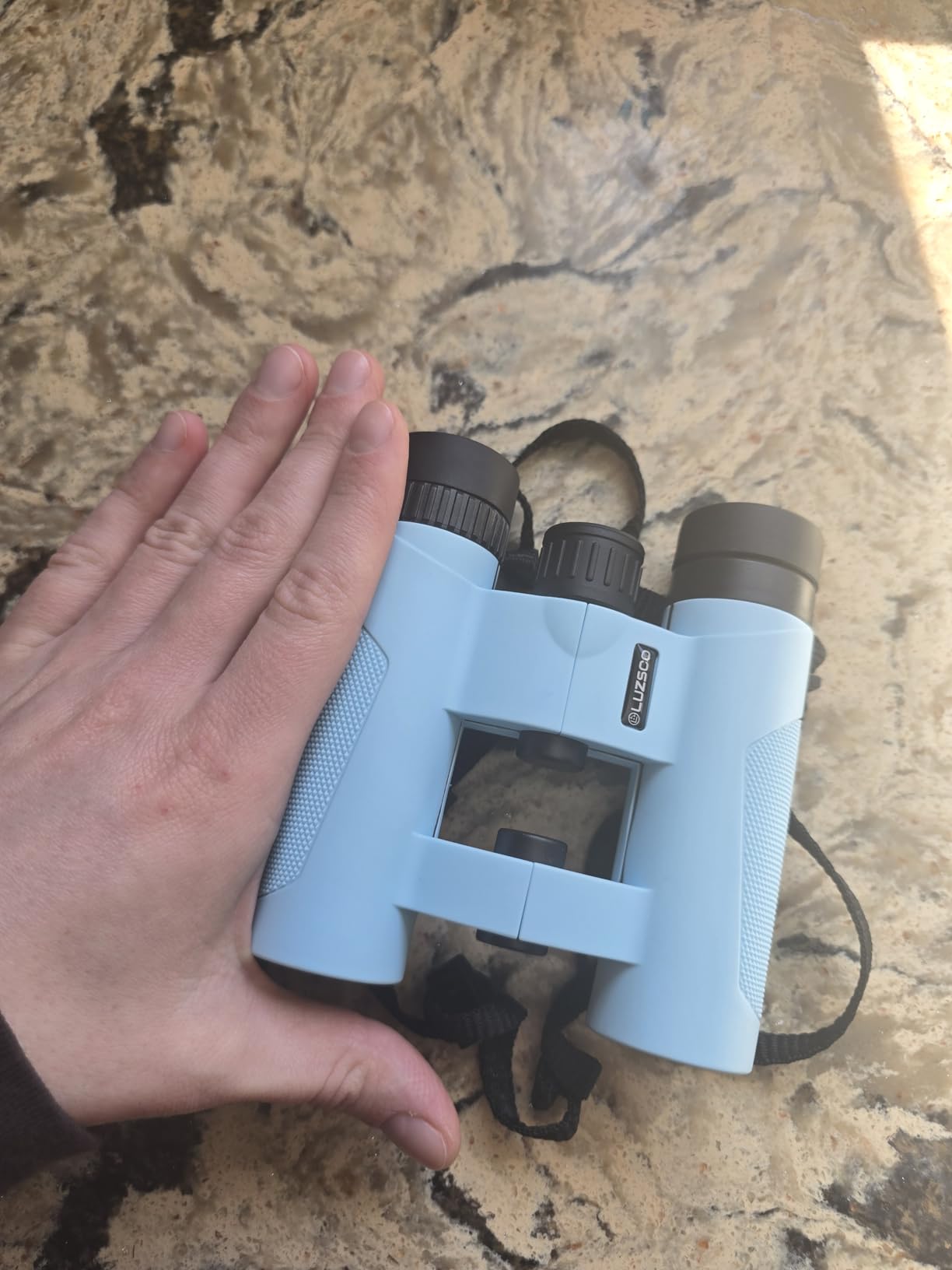 Binoculars for Kids 8-12, 10x25 Kids Binoculars for Nature Exploration, HD Childrens Binocular for Bird Watching, Hiking, Camping, Outdoor Adventure - Blue customer photo 1