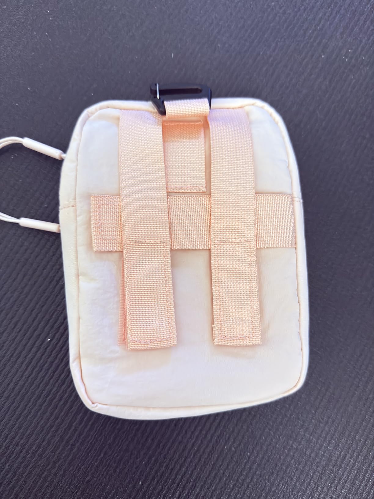 Backpack Strap Pouch Strap Pack, Waterproof Backpack Strap Pocket Attachment Bag for Hikers, Cell Phone Pouch, Phone Holster Holder for Women Belt, Backpack Accessories, Cell Phone Bag, Black customer photo 2