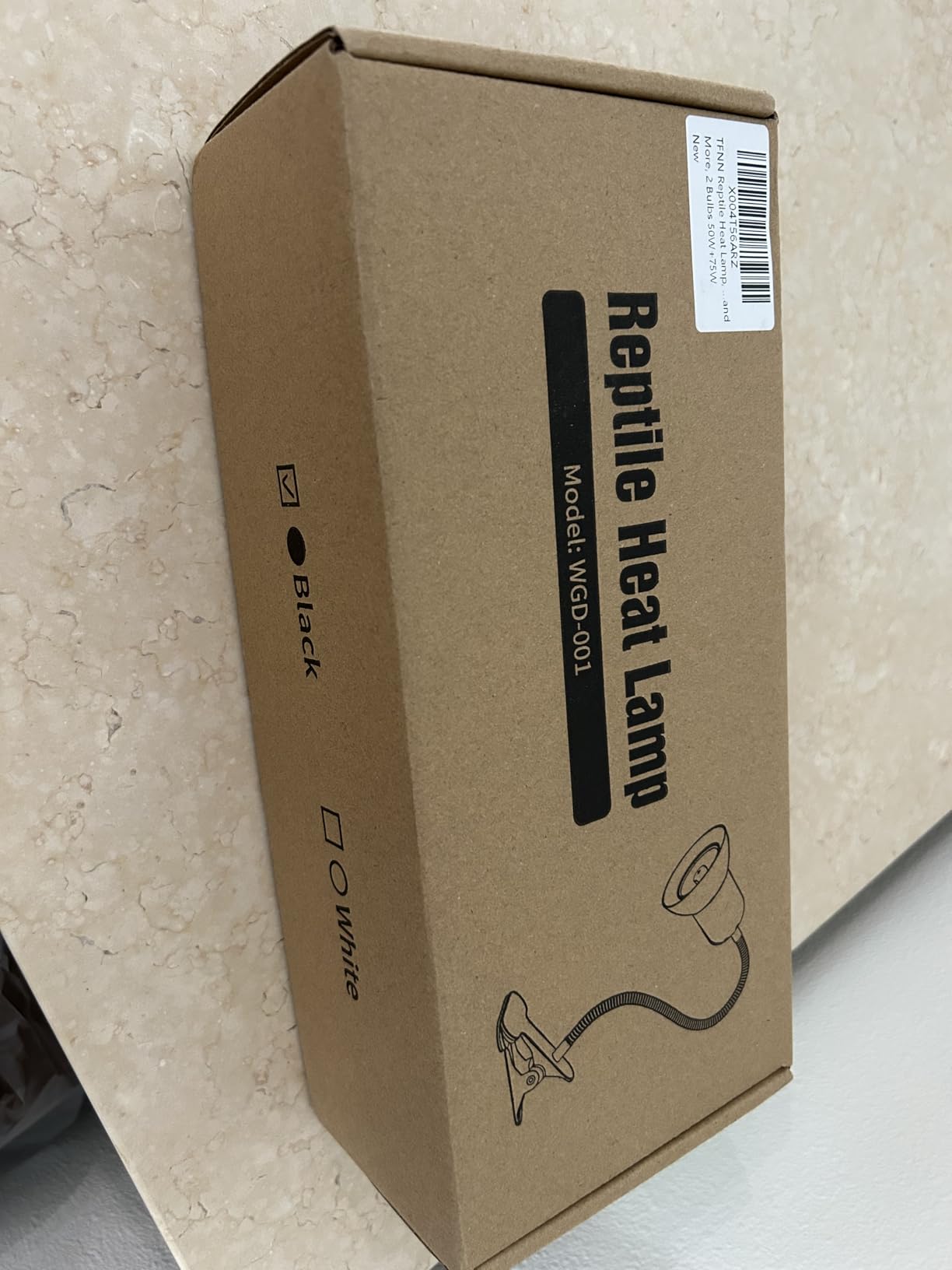 TFNN Reptile Heat Lamp with Clamp and Intelligent Cycle Timer, 2 Bulbs 50W + 75W customer photo 2