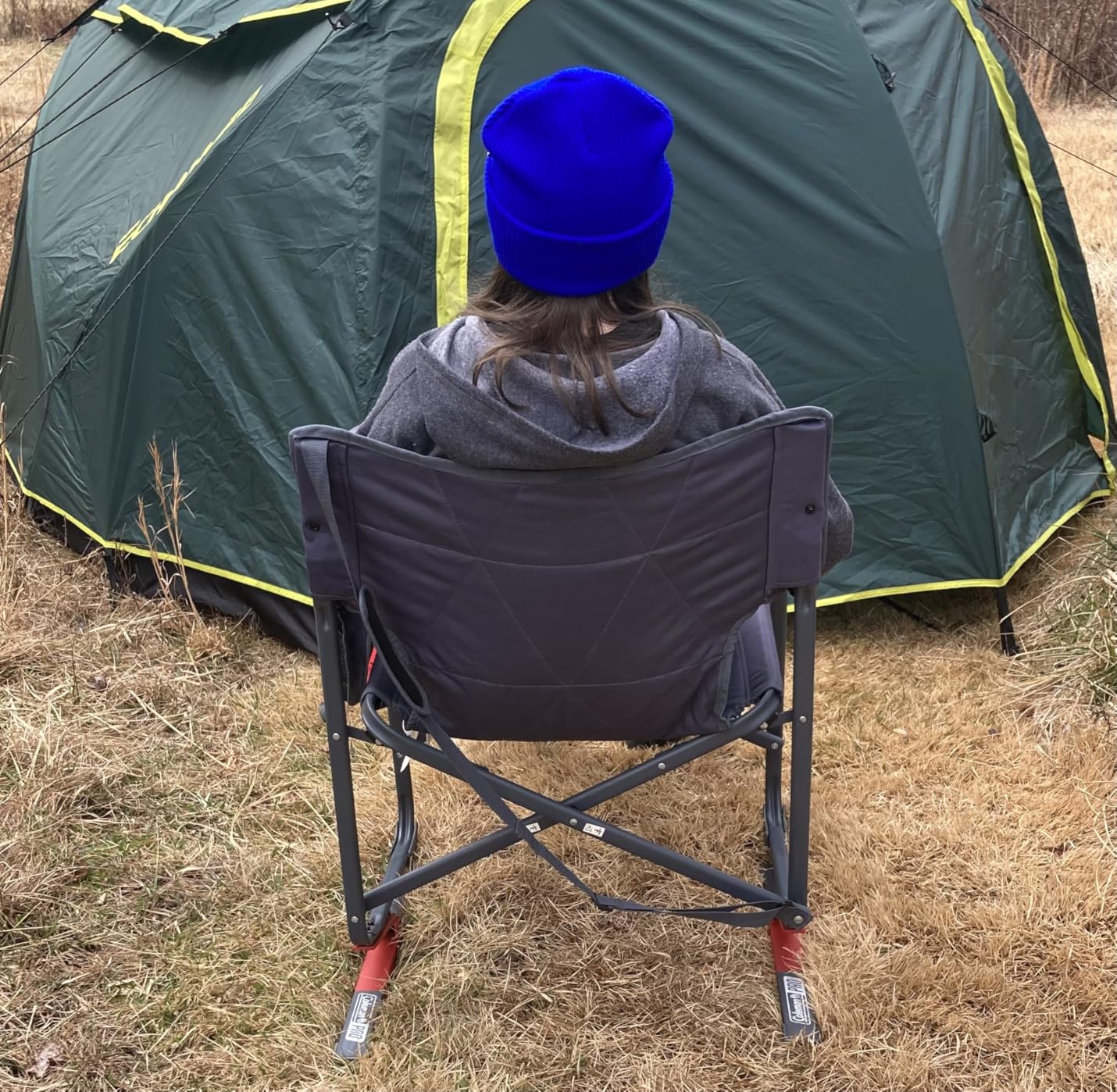 Coleman Pro Rocker Chair, Easy & Fast Folding, Up to 250lb Capacity, Great for Camping customer photo 2