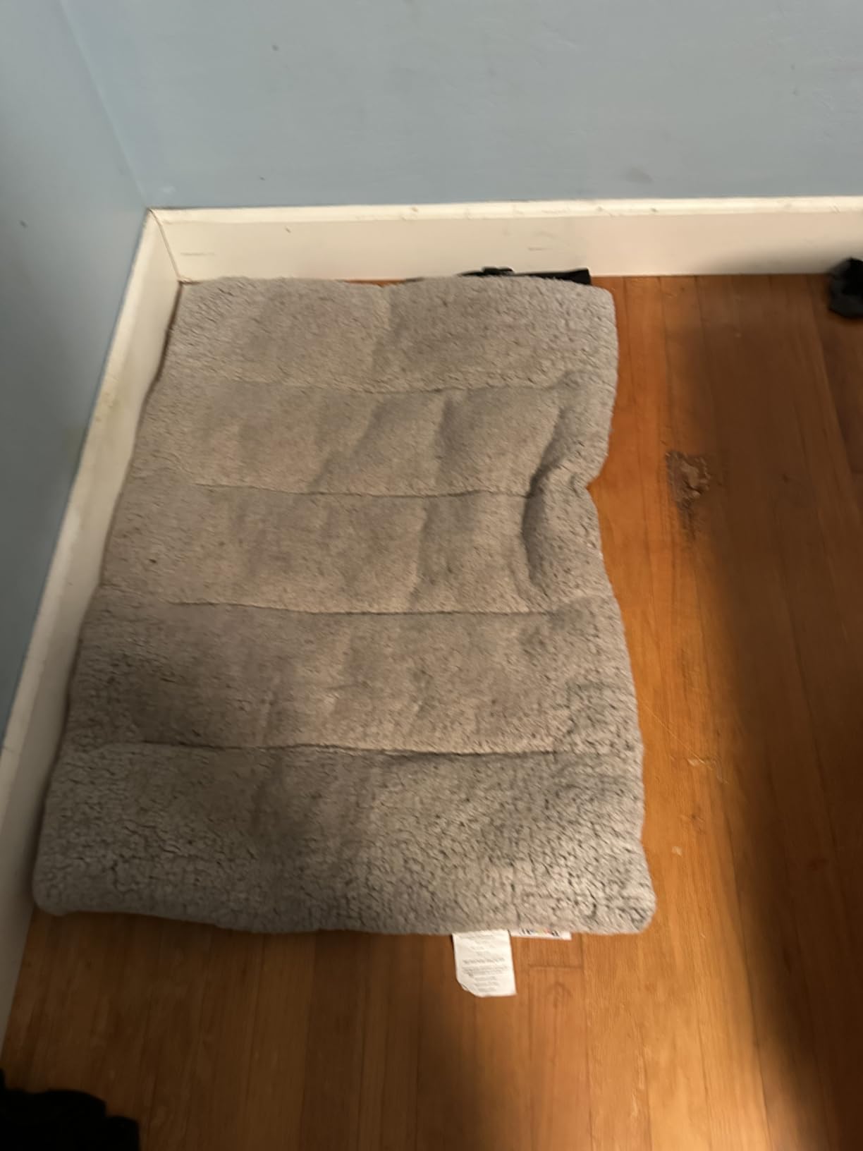 Outward Hound On-The-Go Travel Dog Bed, Portable Roll-Up Mat with Buckle, Durable Ripstop Exterior & Soft Fleece Interior, Water-Resistant Bottom, Indoor/Outdoor, Gray, 36