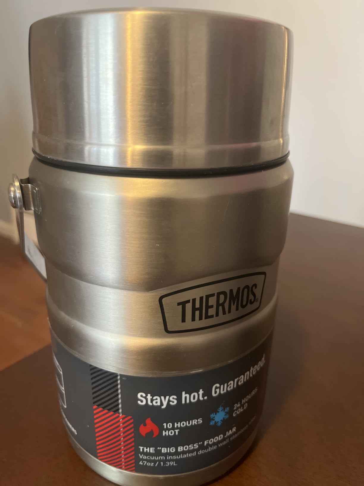 THERMOS Stainless King Food Jar with Bowl, 24oz, Matte Steel | Stainless Steel Insulated Food Container with Built-In Bowl, Keeps Food Hot or Cold Longer for Work & Travel customer photo 1
