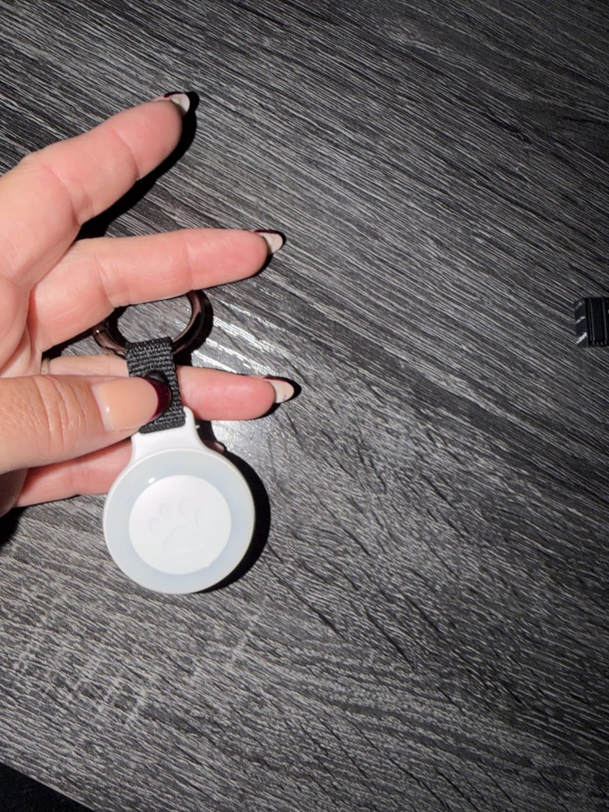 Pet Tracker for Dogs Cats, Location & LED Night Light Tag, No Monthly Fee | Compatible with iPhone, Compatible iOS, IPX7 Waterproof Collar Tag, 360-Day Battery, Paw Print Design, Lightweight 25g customer photo 2