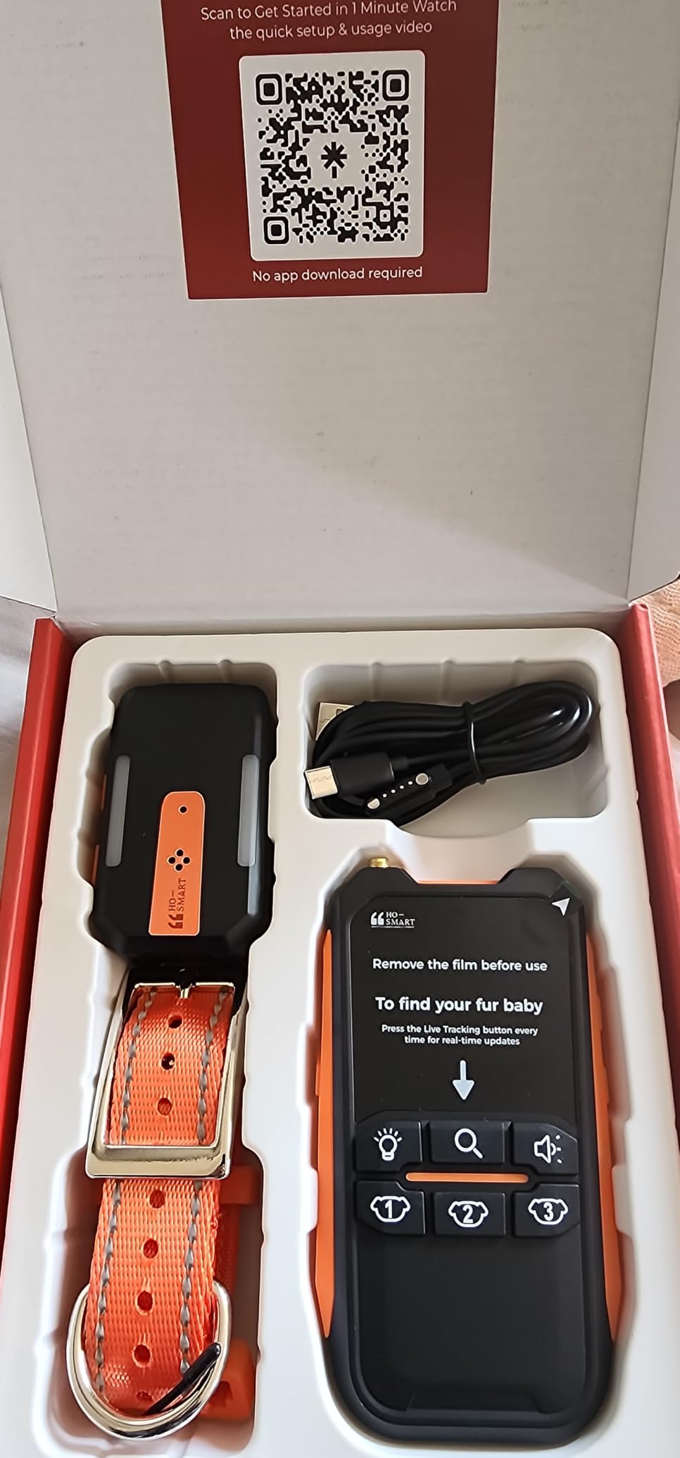 eMACROS Dog GPS Tracker No Subscription, Off-Grid, Up to 3 Mile Long Range | For 35+ lbs Dogs. 3-Level Virtual Fence, 5-Day Battery, IP67 Waterproof, Arrow+Distance Guidance, Light & Sound customer photo 2
