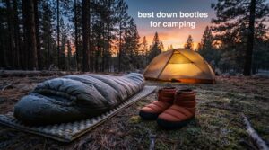 best down booties for camping