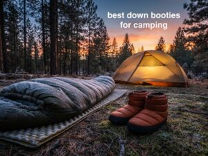 best down booties for camping