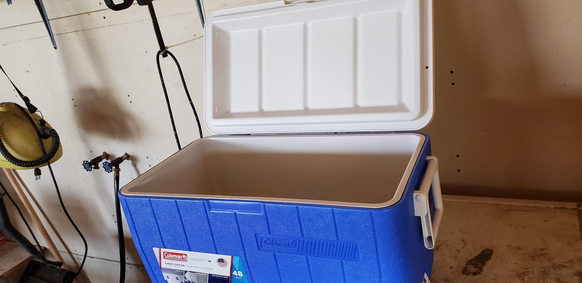 Coleman Chiller 48qt Insulated Portable Cooler with Ice Retention & Heavy-Duty Handles, Made in USA, Great for Camping, Tailgating, Parties, Sports, Concerts & More customer photo 2