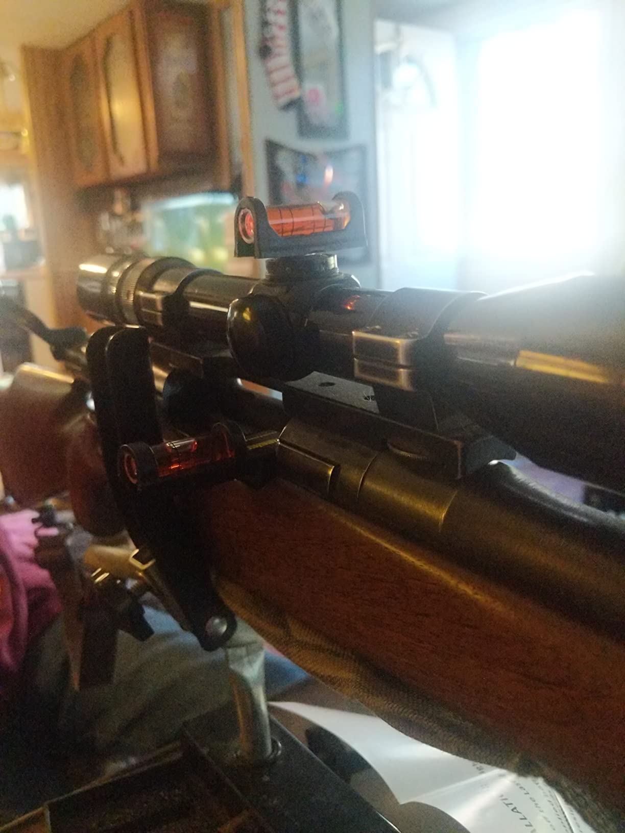 Wheeler Engineering Level, Mounting Leveling Tool with Magnetic Base and Adaptable Design for Scope Mounting, Gunsmithing, and Maintenance, Color may vary customer photo 1