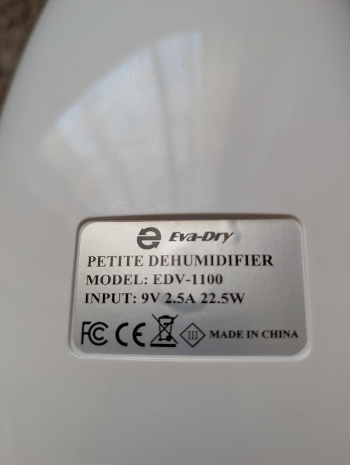 Eva-Dry EDV-1100 Whisper-quiet 16 OZ Dehumidifier with Auto Shut Off and Restart for small spaces in your Home, RV, Automobile, and Storage up to 122 sq. ft customer photo 2