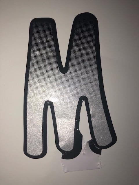 Hardline Products USA Series 200 Boat Registration Numbers Kit - 3 Inch Silver & Black Gradient Marine Vinyl Decals - USCG Compliant Lettering & Stickers for Boats, PWC, Jet Ski, Pontoon - 146 Piece customer photo 1