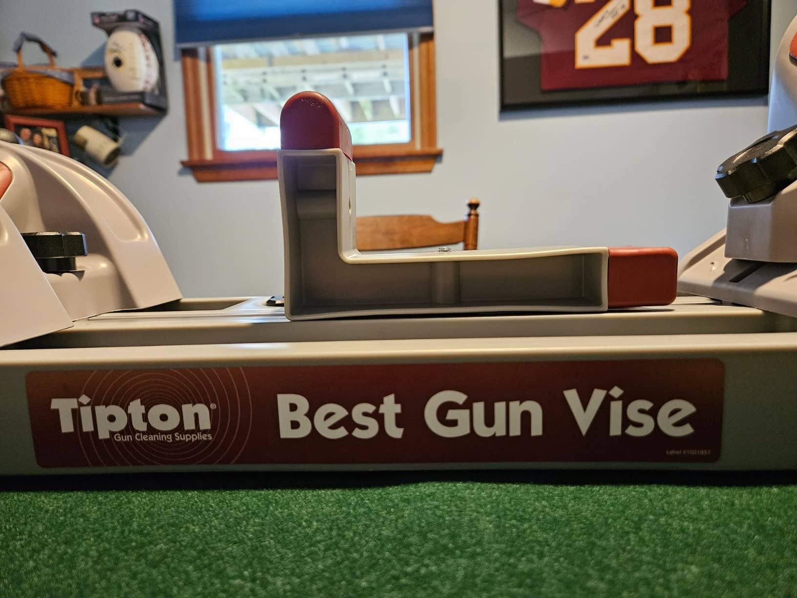 Tipton Best Gun Vise with Secure Adjustable Cradle, Storage Compartments for Cleaning, Gunsmithing and Firearm Maintenance, Red/Grey customer photo 2
