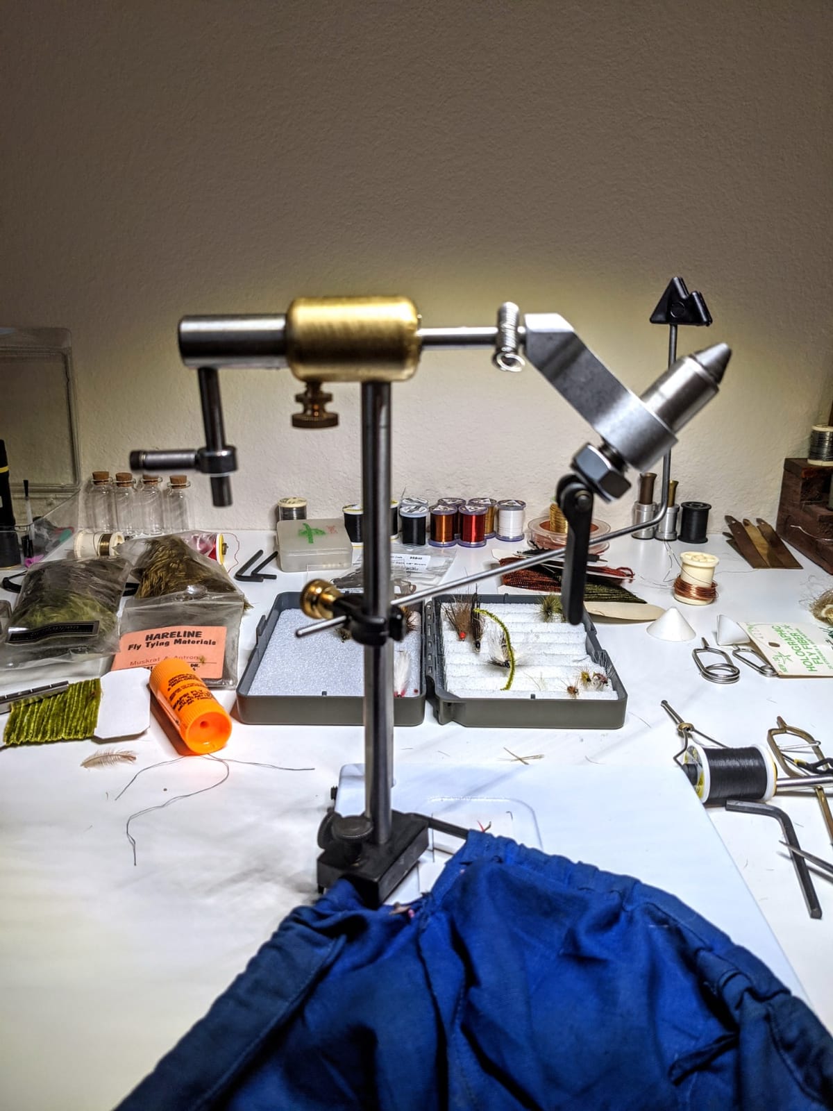 Rotary Fly Tying Vise - Peak Fishing Vise With Pedestal Base customer photo 2