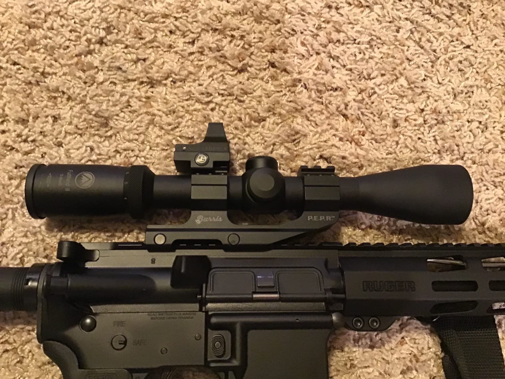 Burris Optics P.E.P.R. Scope Mount, Includes Both Smooth and Picatinny Ring Tops, 30mm, Standard Attach, BLACK (410341) customer photo 2
