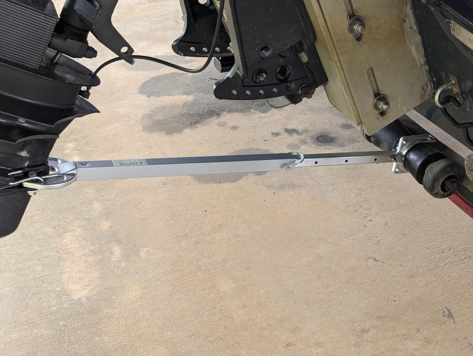 Attwood Adjustable Transom Saver, 23 to 35 Inches, Composite Head Holds Engine, Roller and Trailer Mounts, SP-400-RB customer photo 2