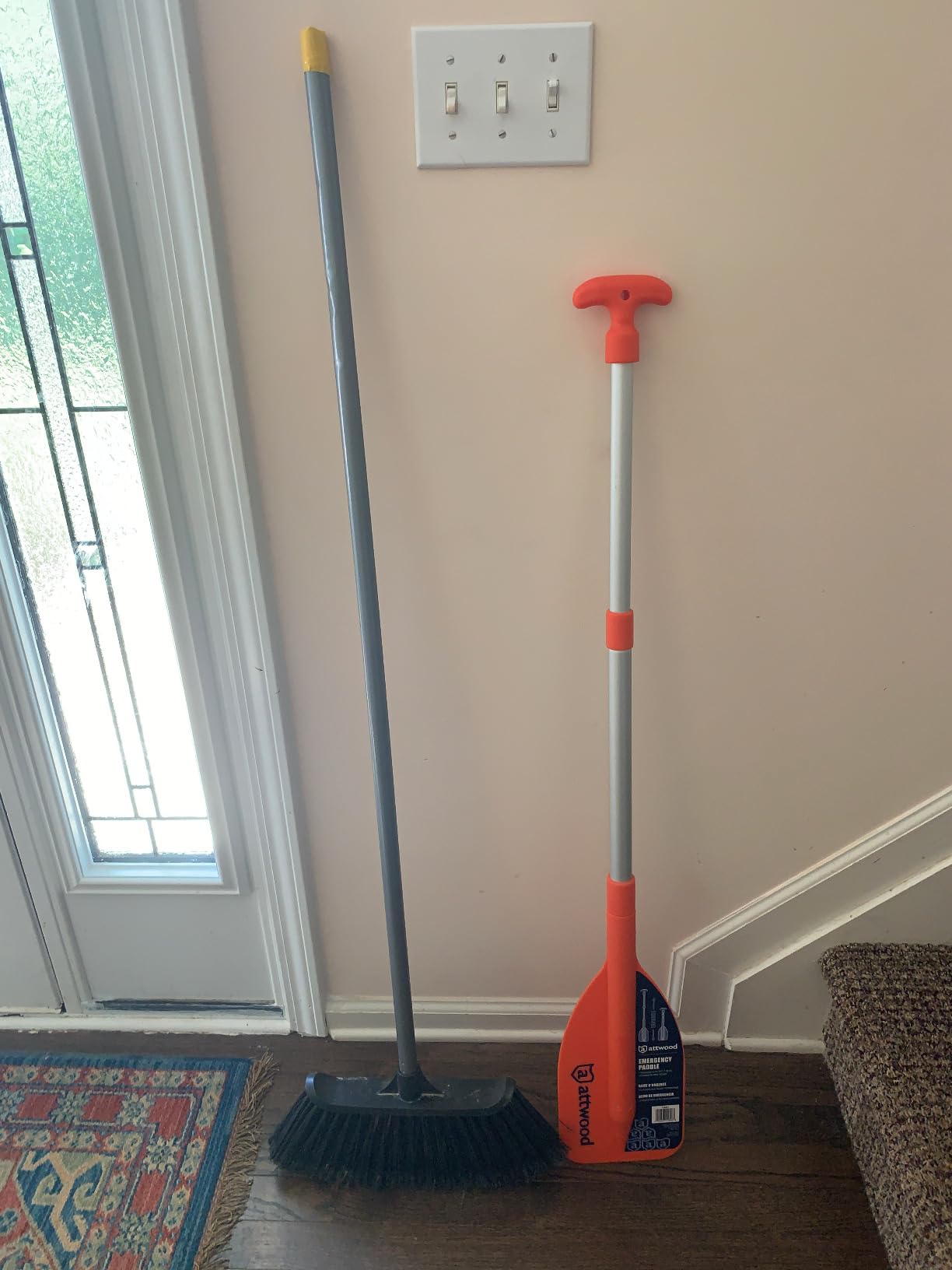 Attwood Emergency Telescoping Paddle for Boating, Orange customer photo 2