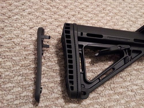 Magpul Rubber Recoil Pad for Synthetic Rifle Stocks, Enhanced Rubber Butt Pad, 0.70
