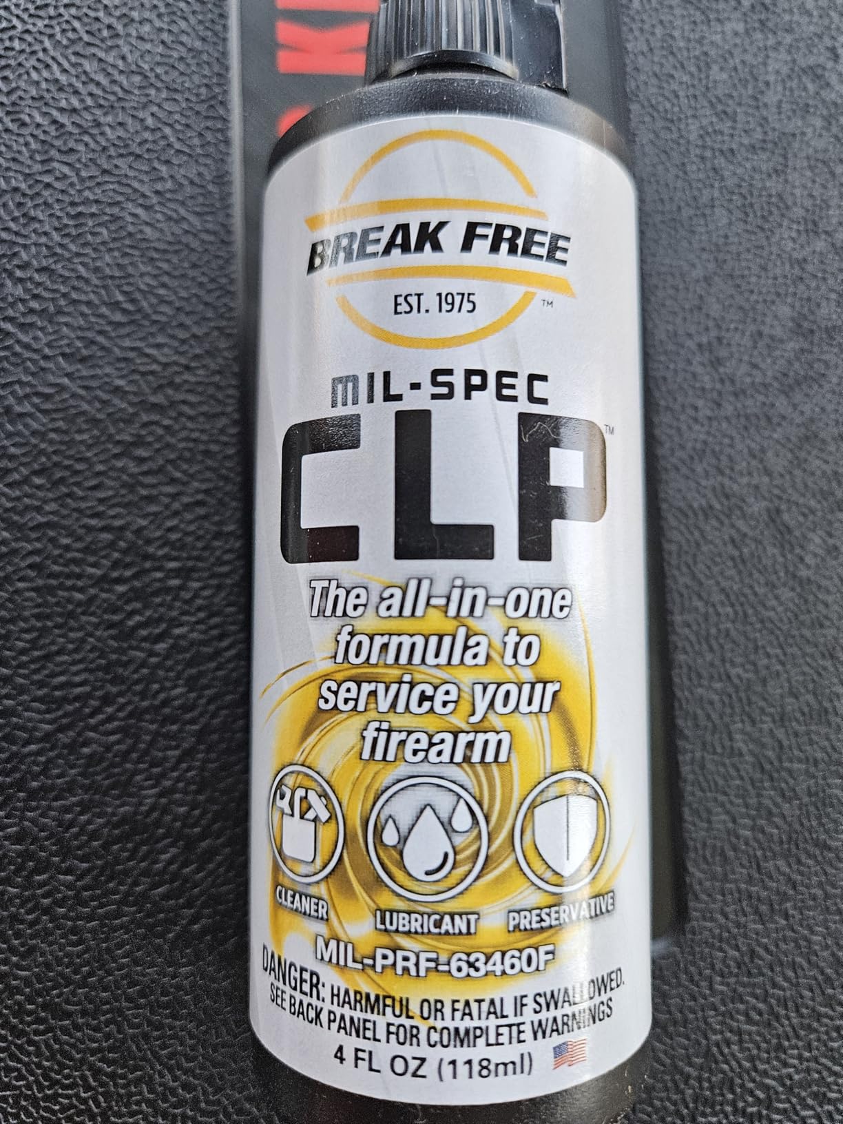 Break Free CLP Cleaner Lubricant and Preservative All in One Gun Cleaner, CLP-4, Squeeze Bottle, Synthetic Oil, 4 Ounces customer photo 2