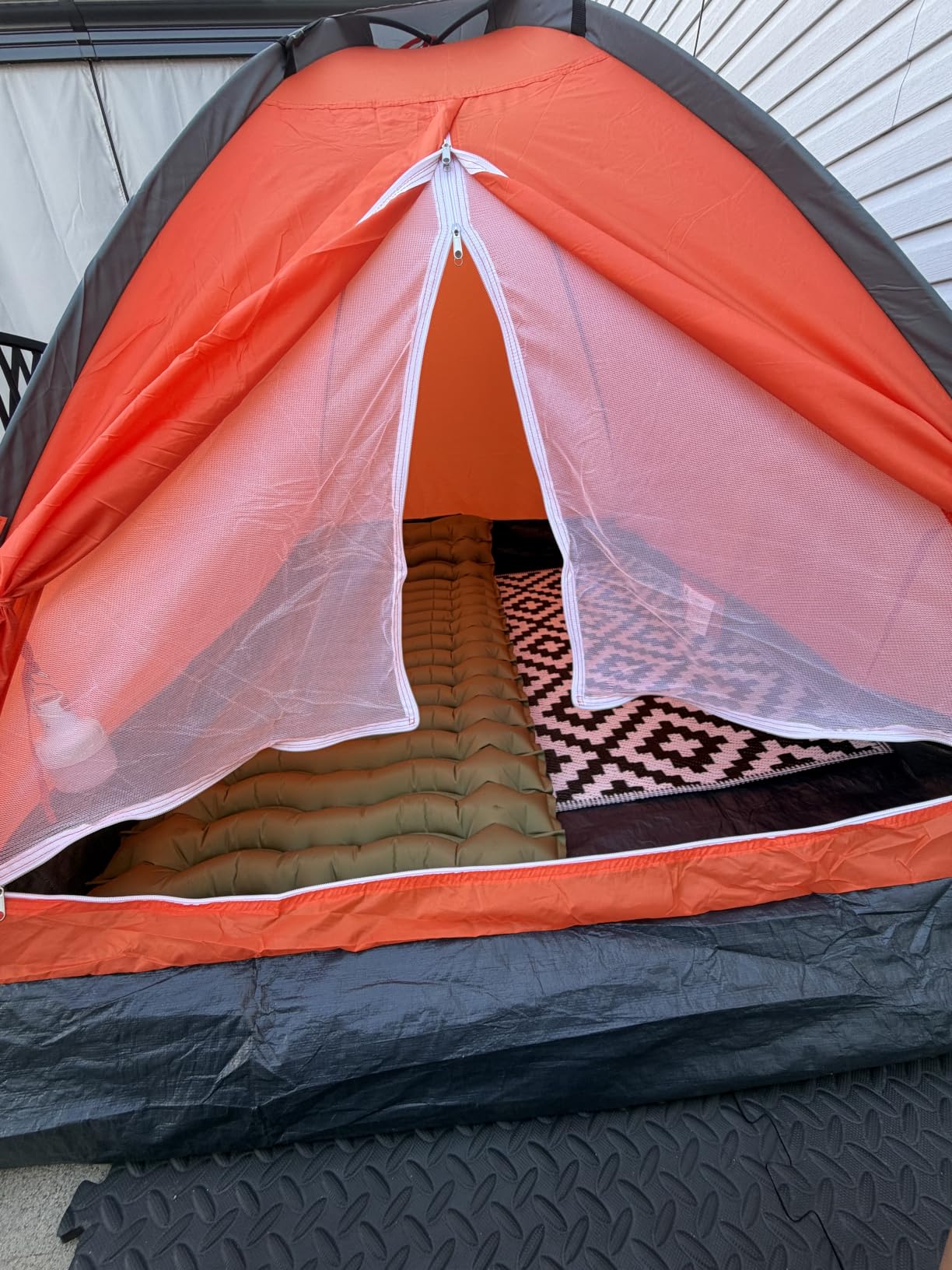 2 Person Camping Tent with Rain Fly and Carrying Bag - Lightweight Outdoor Pop Up Tents for Camping Essentials, Music Festivals, Backpacking, Hiking, or Beach Shelter by Wakeman Outdoors customer photo 2