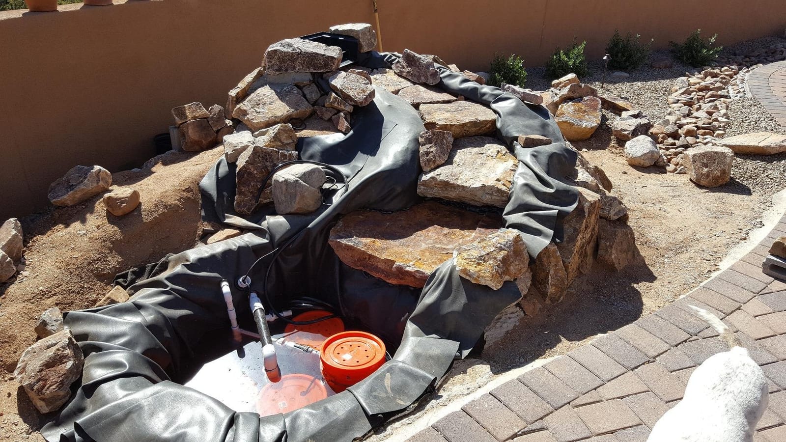 EasyPro Pond Products CF23E Eco-Series 23” Waterfall Spillway is Ideal for Just-A-Falls Water Features. Connect Liner Without Tools. 2-2” Installed Spinweld Inlets. Up to 4500 to 6000 GPH Flow customer photo 2
