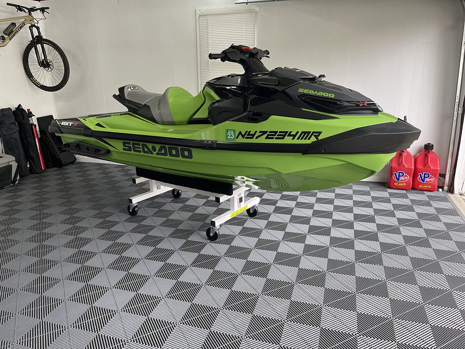 AquaCart AQ-19b- Heavy Duty- 30 Years of Innovation- Made in USA- PWC Jet Ski watercraft Dolly Stand Shop Garage storagea Sea Doo Kawasaki customer photo 1