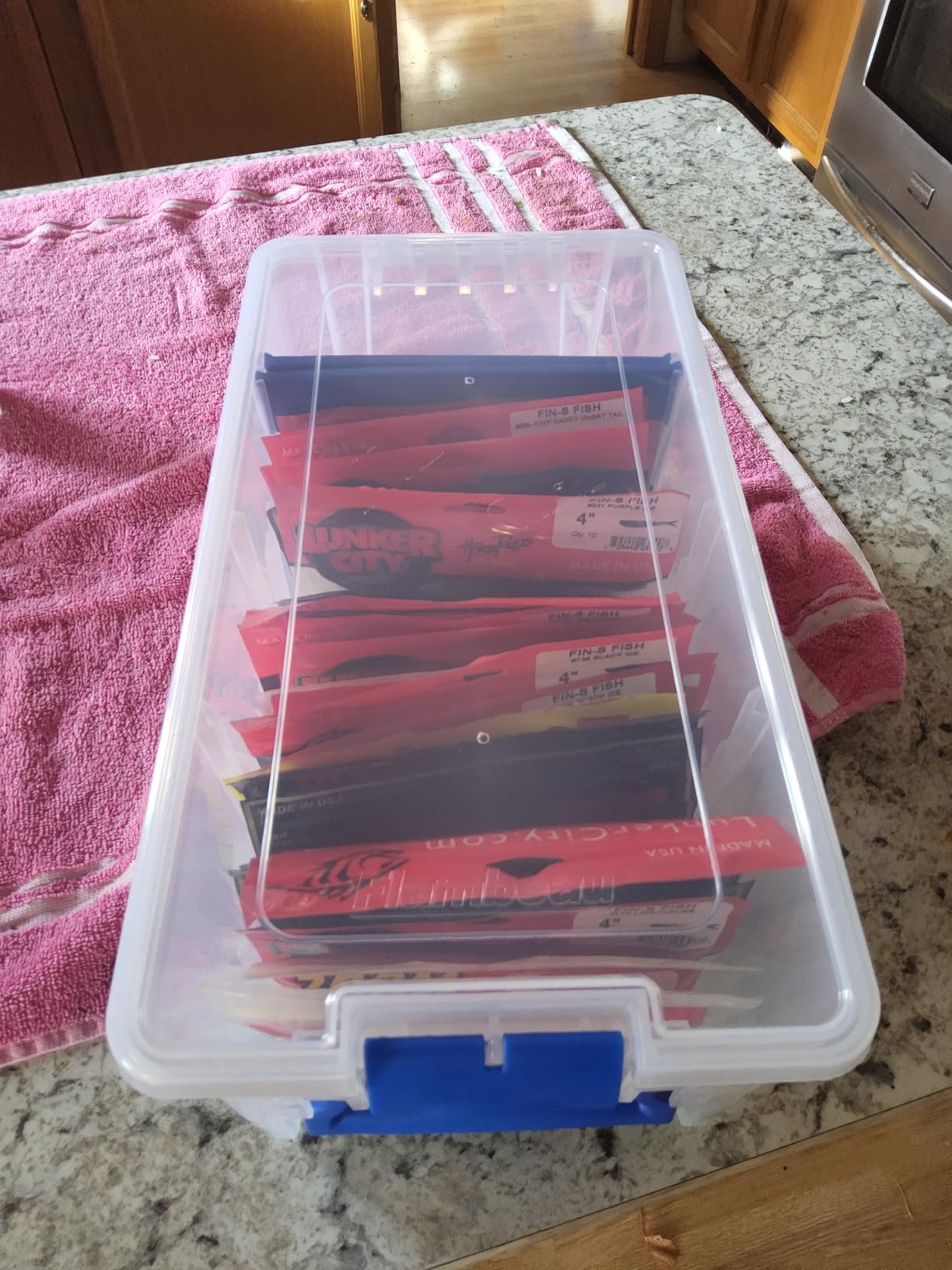 Flambeau Outdoors Super Half Satchel Soft Bait Organizer, Zerust, Clear customer photo 1