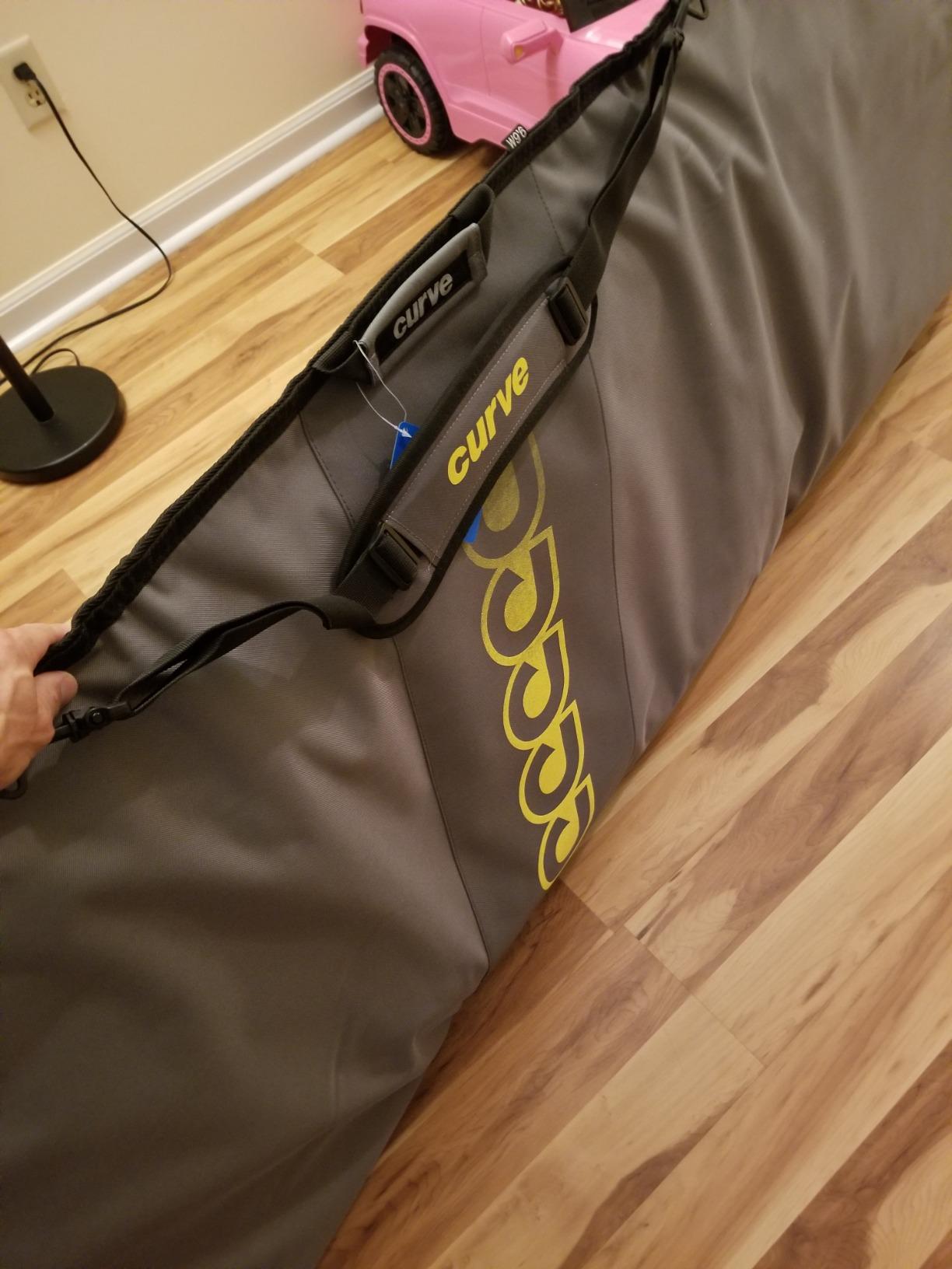 Curve Surfboard Travel Board Bag Longboard Single 7'6, 8'2, 8'8, 9'2, 9'6,10'2, 10'8, 11'2, 12'2 with 20mm Foam customer photo 1