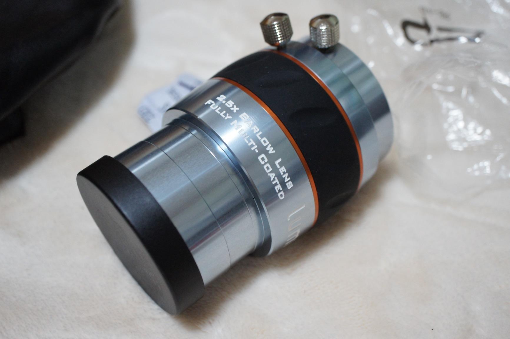 Celestron Luminos 2.5X Barlow Lens for 1.25