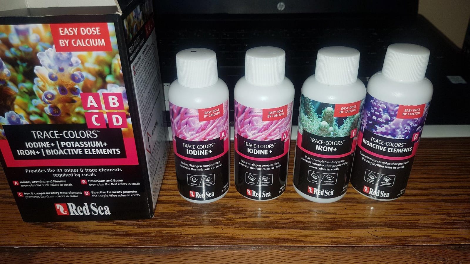 Red Sea Trace Colors ABCD 4-Pack Supplements, 4 x 100ml - Essential Trace Elements for Vibrant Coral Coloration in Reef & Marine Aquariums customer photo 2