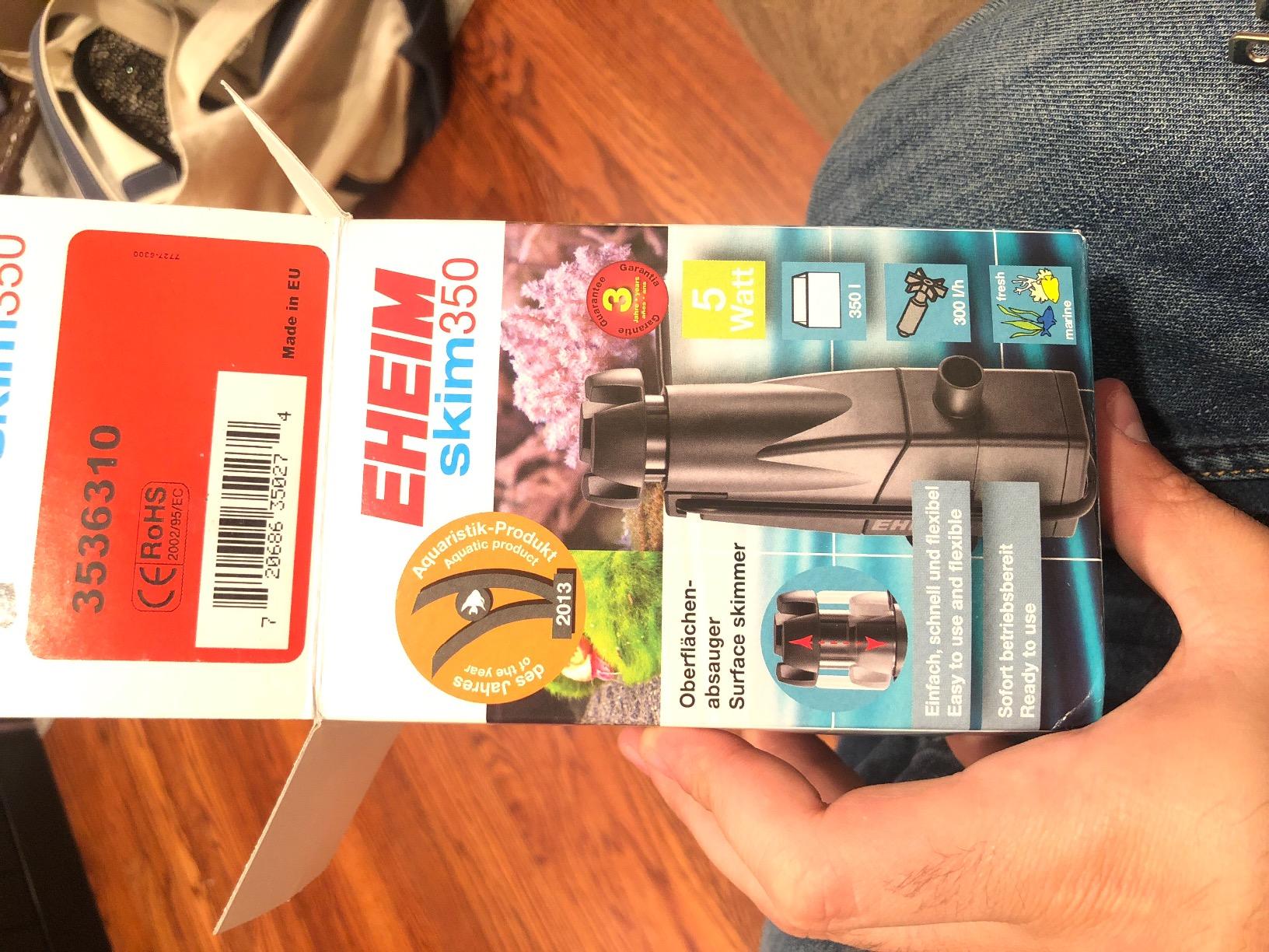 EHEIM Skim 350 Aquarium Filter 6.40 x 3.10 x 3.30 inches customer photo 1