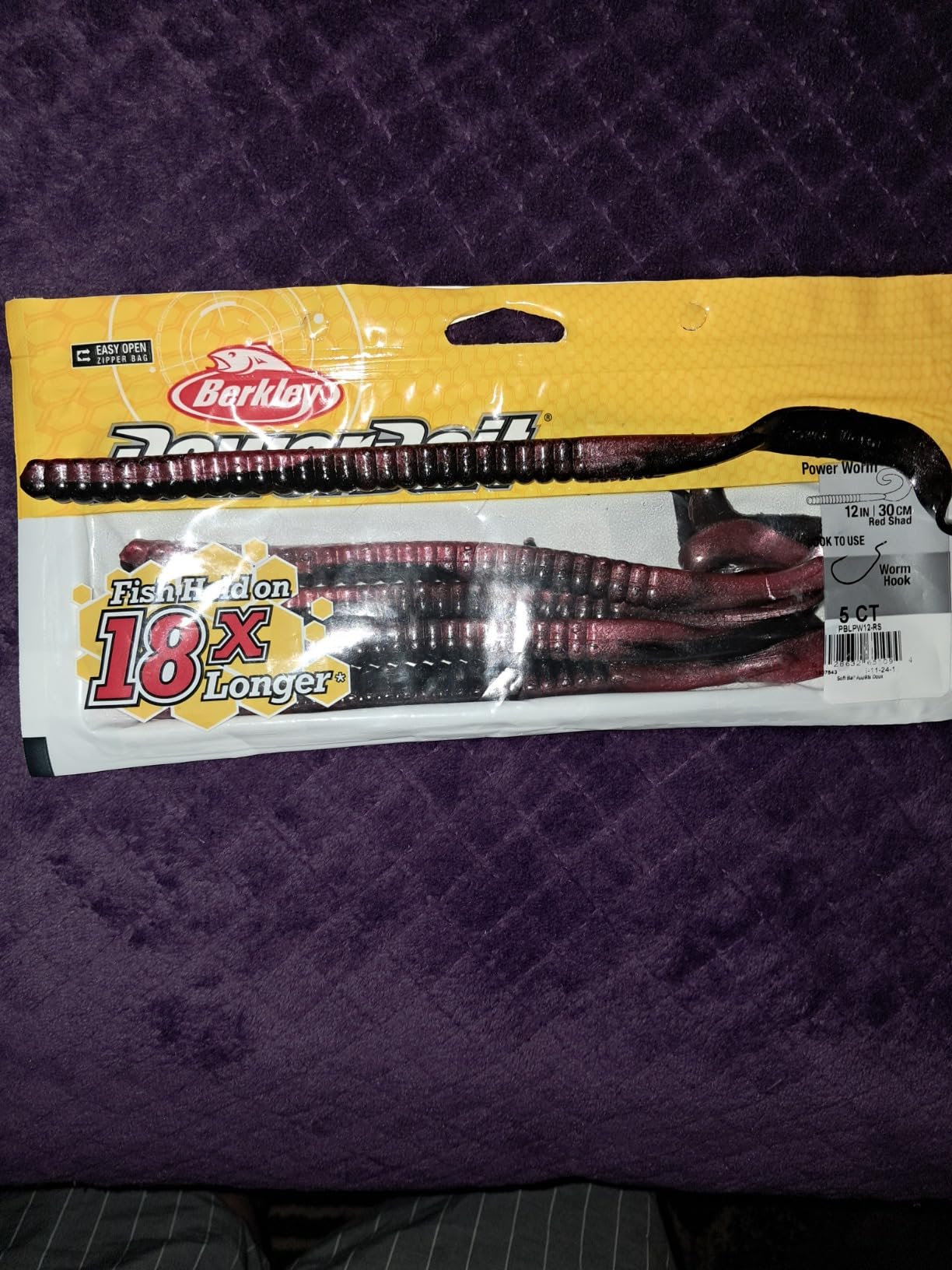 Berkley PowerBait Power Worms Fishing Soft Bait customer photo 1