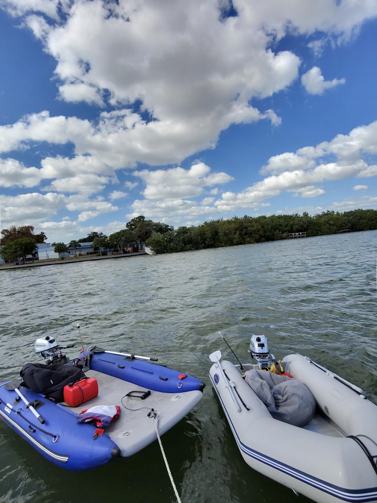 BRIS 11 ft Inflatable Catamaran Inflatable Boat Inflatable Dinghy Mini Cat Boat Blue customer photo 1