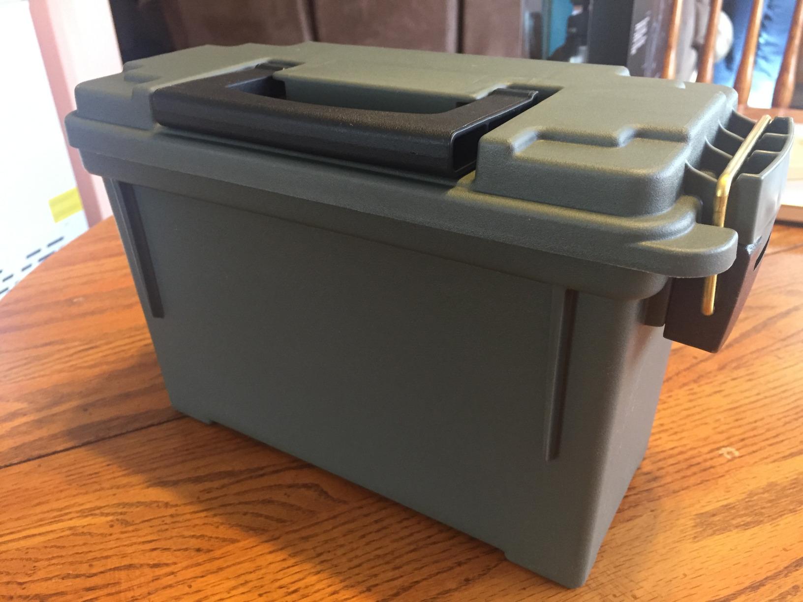 Plano Field Ammo Box, OD Green, Lockable Ammunition Storage Box with Heavy-Duty Carry Handle, Medium Plastic Ammo Storage, Water-Resistant Protection, Holds 6-8 Boxes of Ammo customer photo 1