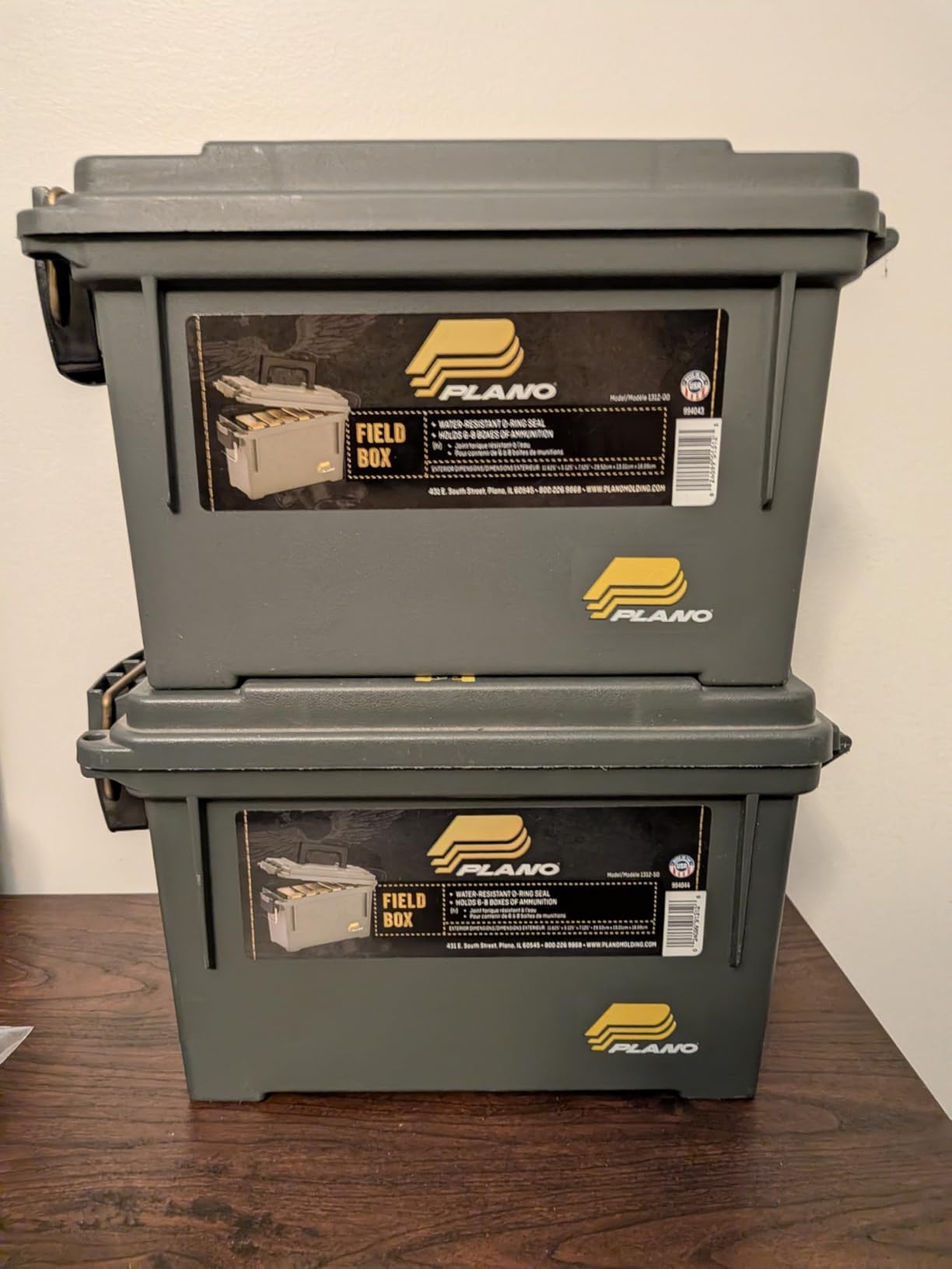 Plano Field Ammo Box, OD Green, Lockable Ammunition Storage Box with Heavy-Duty Carry Handle, Medium Plastic Ammo Storage, Water-Resistant Protection, Holds 6-8 Boxes of Ammo customer photo 2