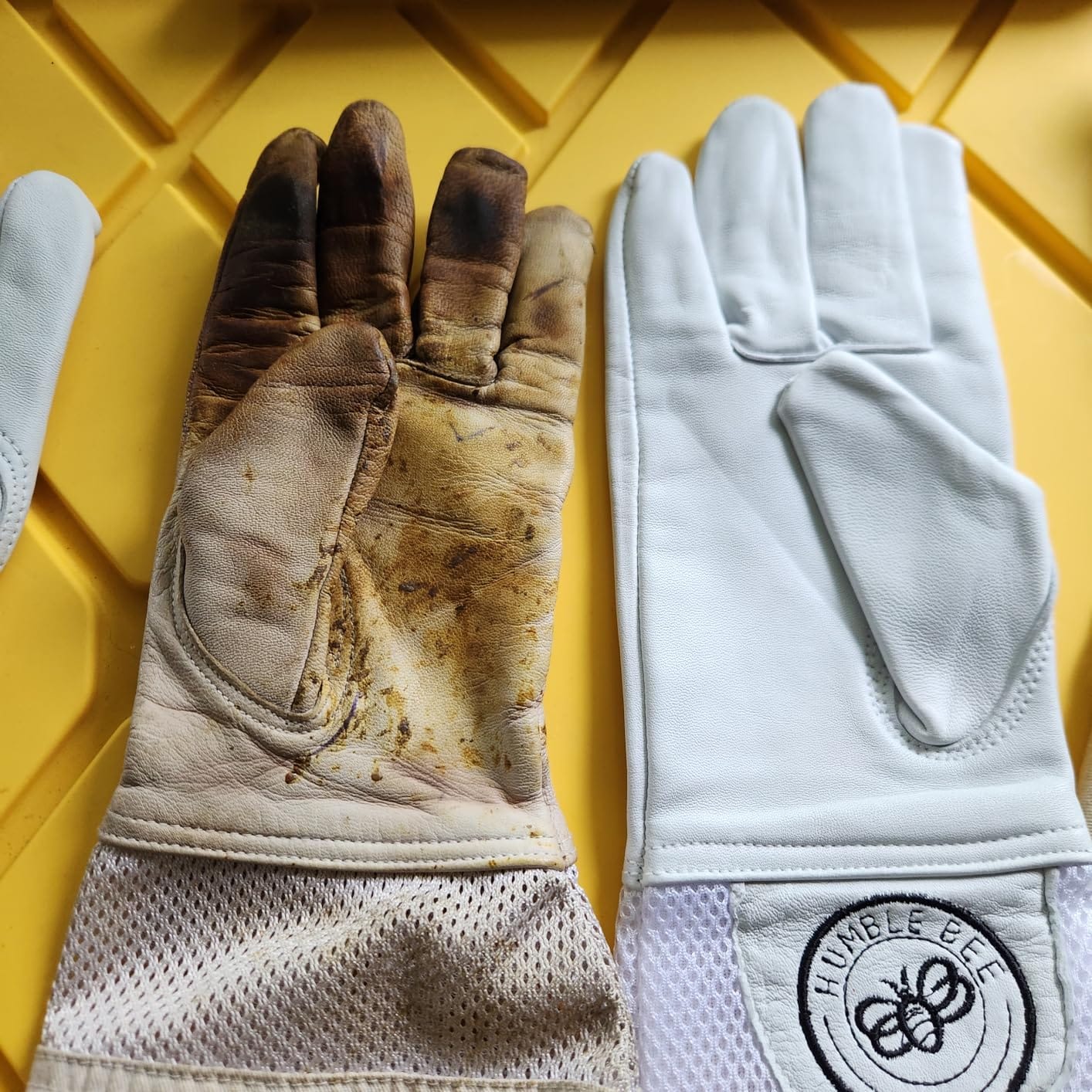 Humble Bee 112 Goatskin Beekeeping Gloves with Ventilated Cuffs customer photo 1